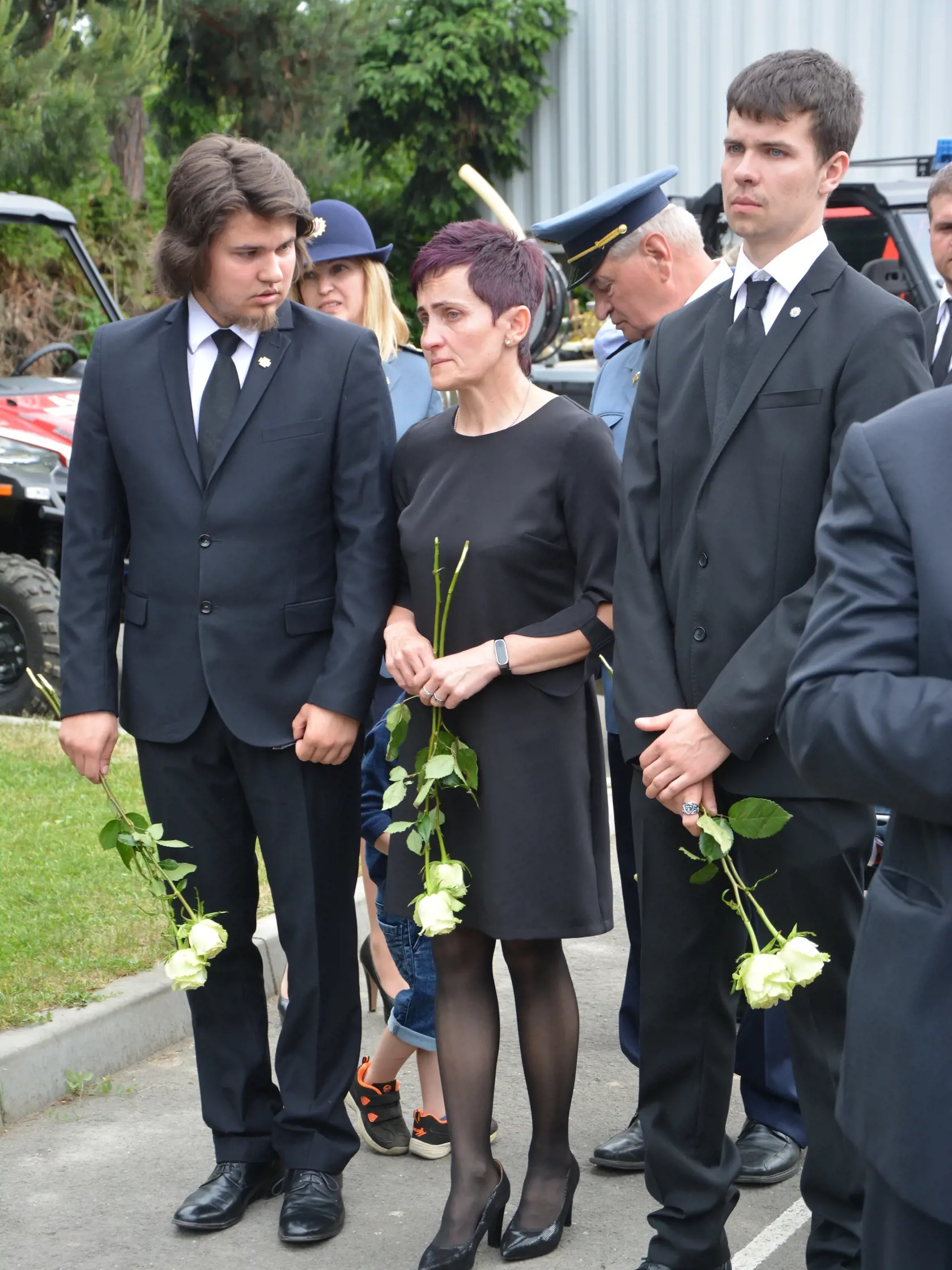 Príbuzní nebohého Petra Toďora (†43) - manželka Jarmila (47) a synovia Peter (23) a Dávid (21). 