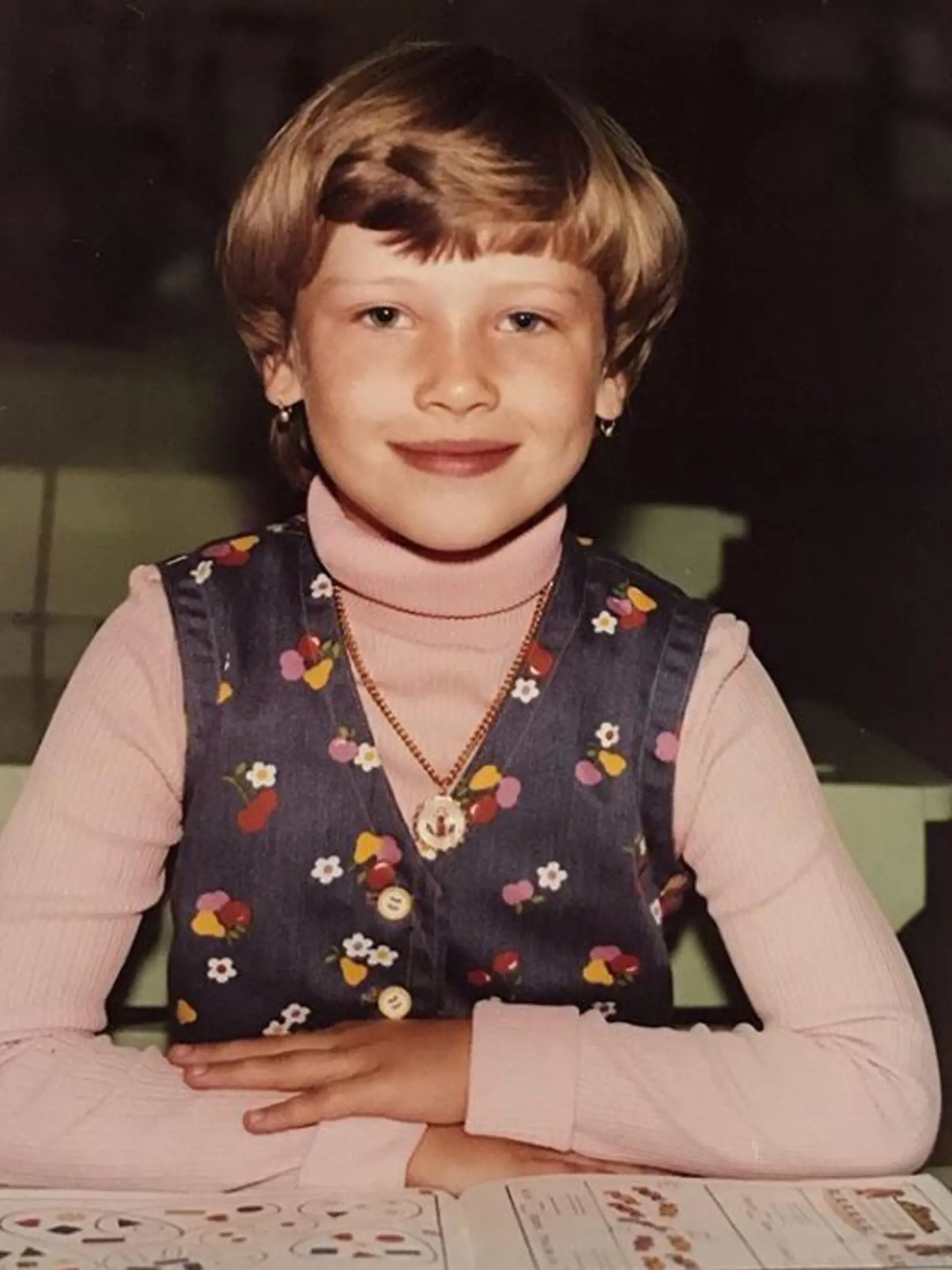 Daniela Peštová ako prváčka.