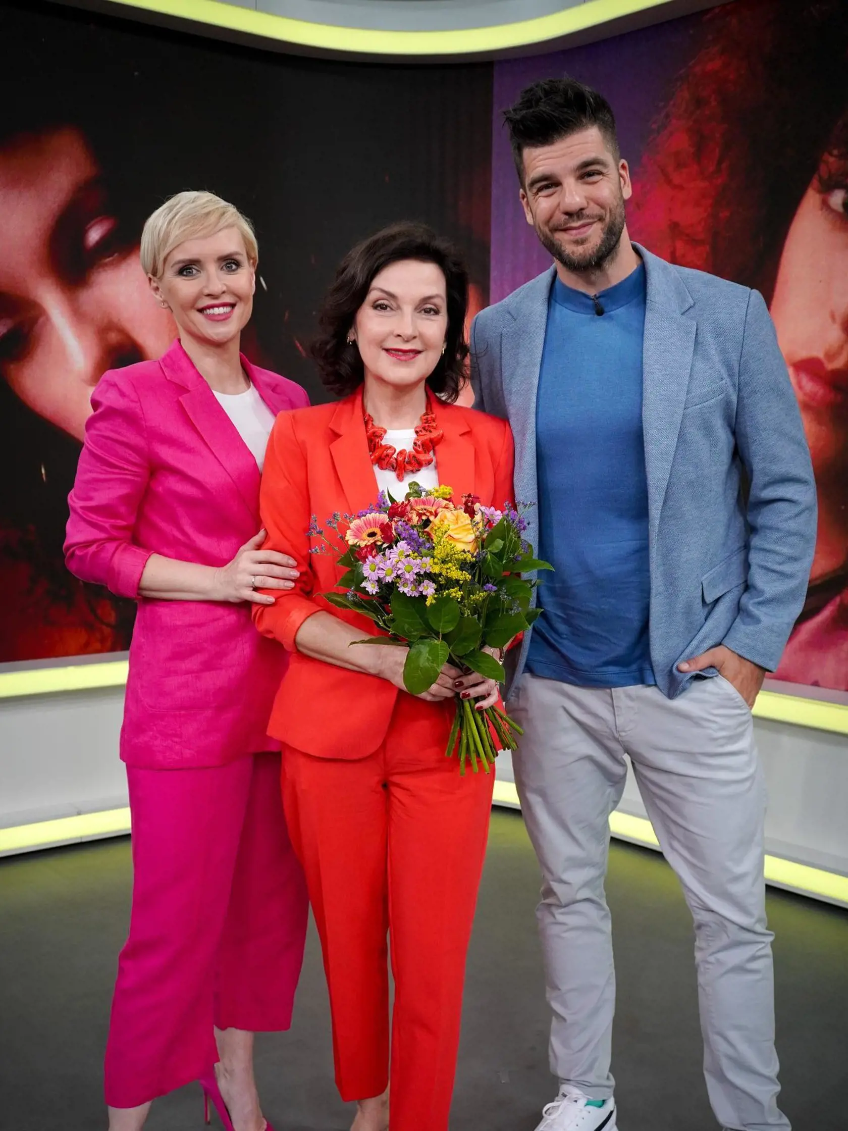 Beáta Dubasová počas návštevy Telerána. Tipovali by ste, že oslávila 60-ku?