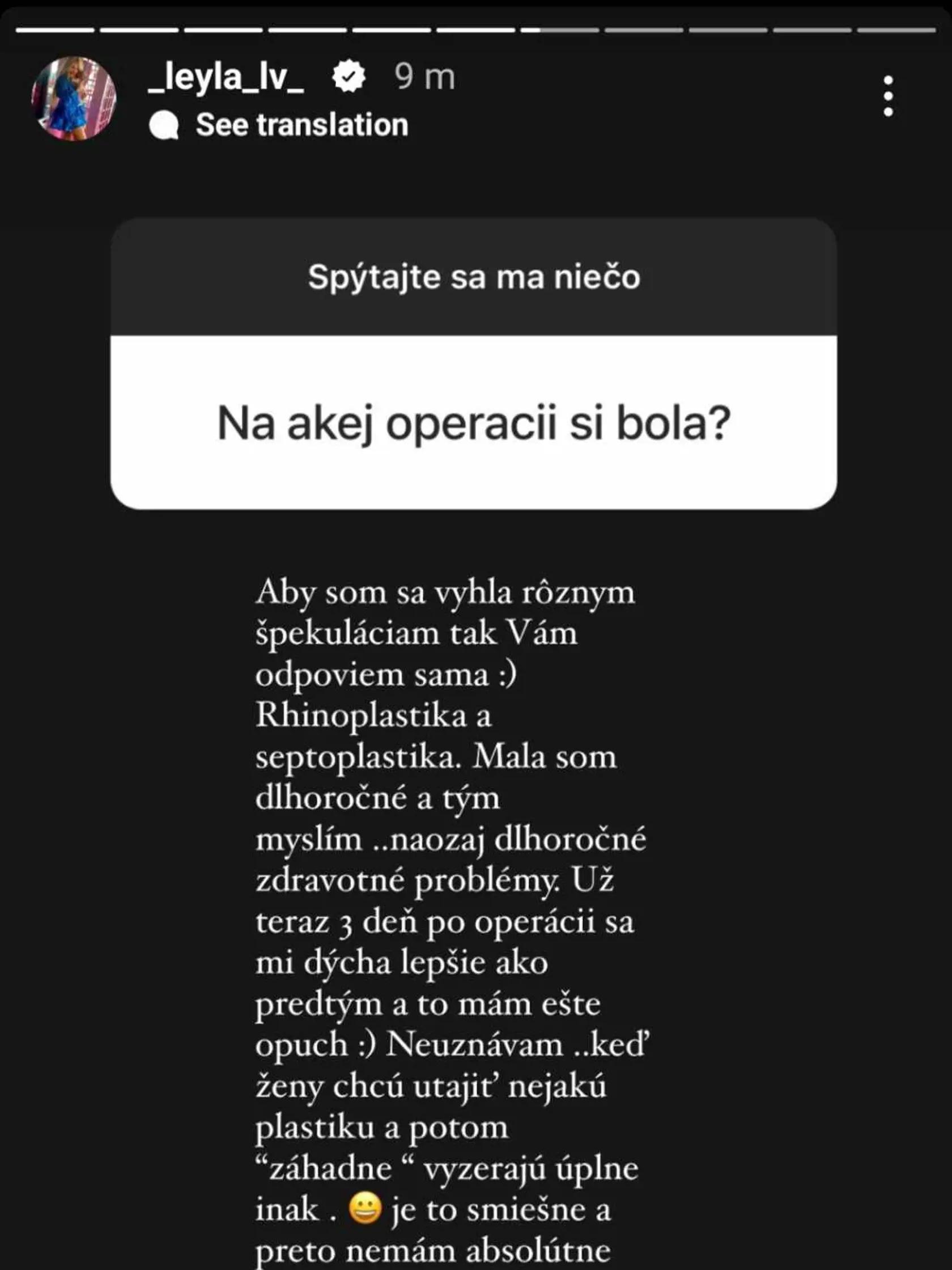 Kollárova Laura bola na plastike
