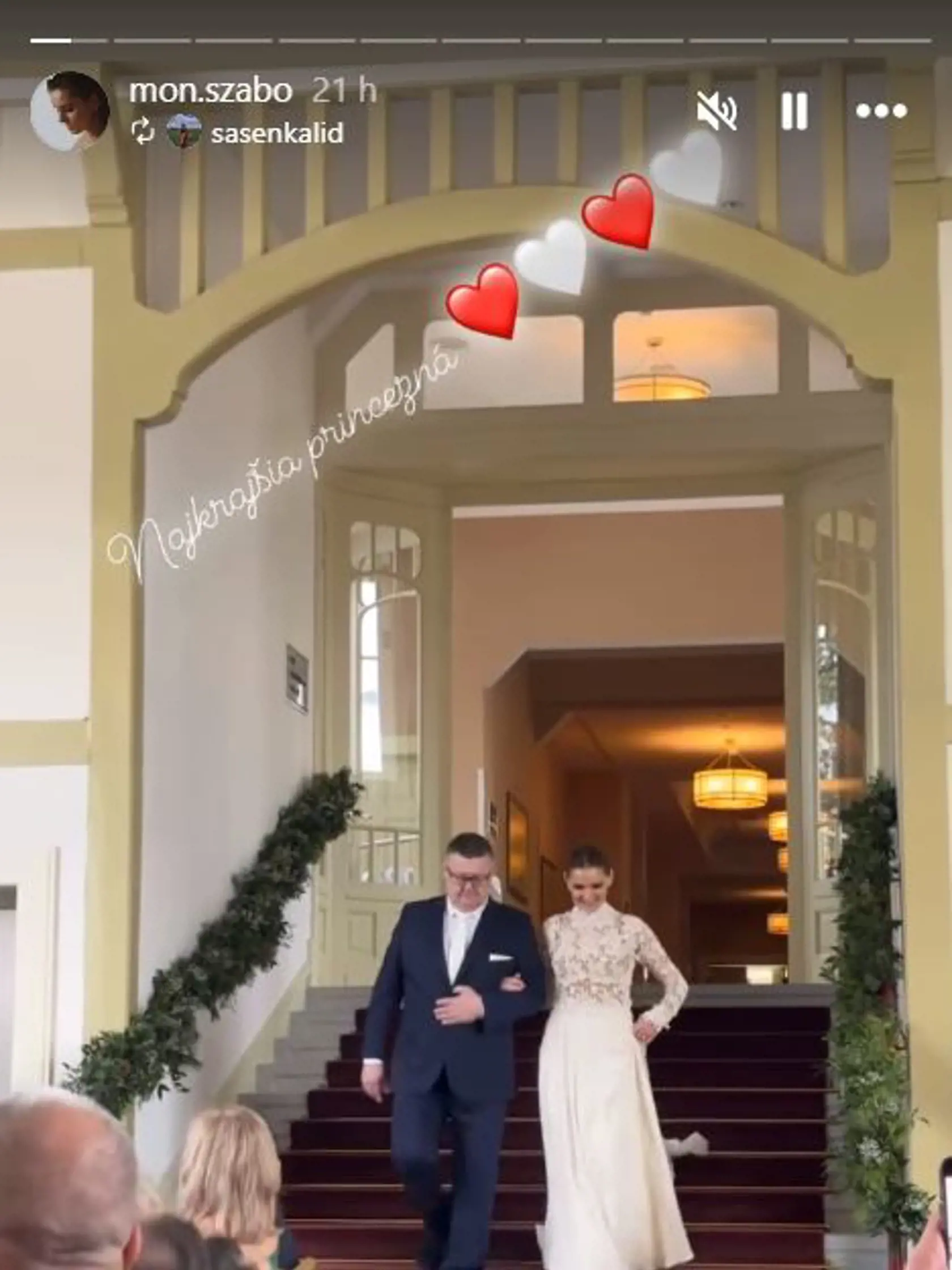 Herečka Monika Horváthová sa druhýkrát vydala.