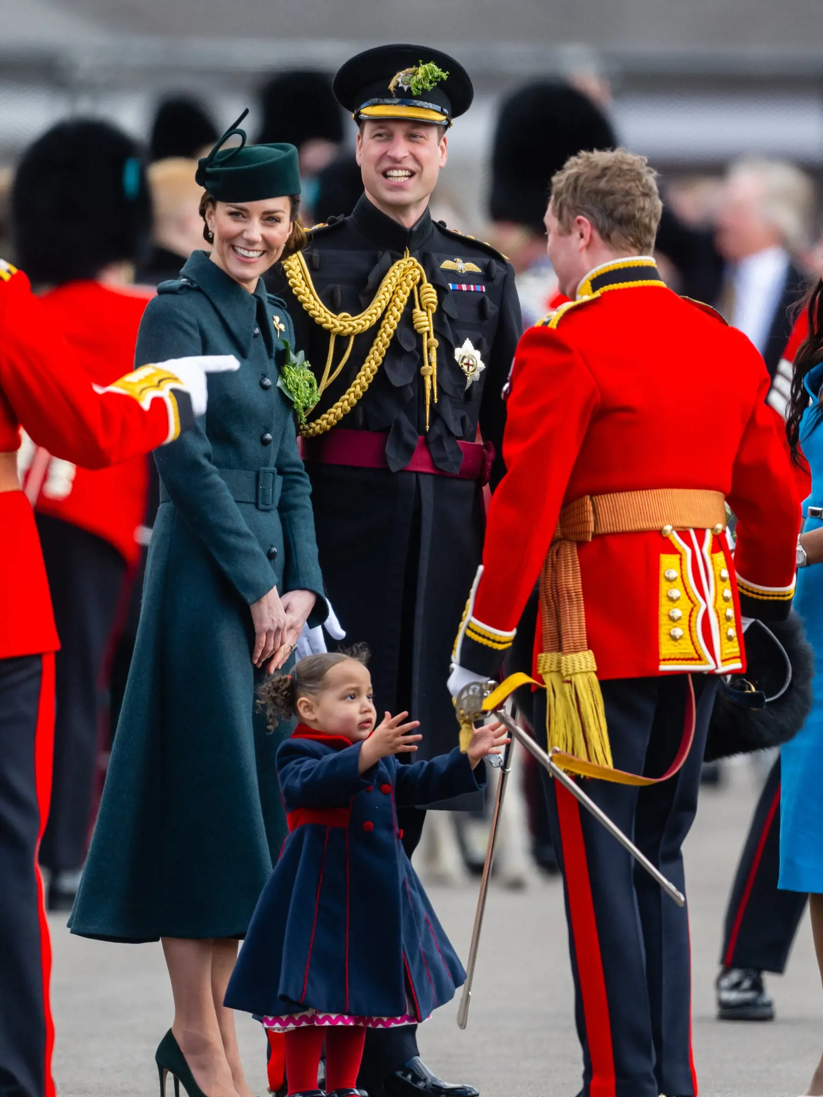 Vojvodkyňa Kate a jej manžel princ William na oslavách Dňa svätého Patrika.