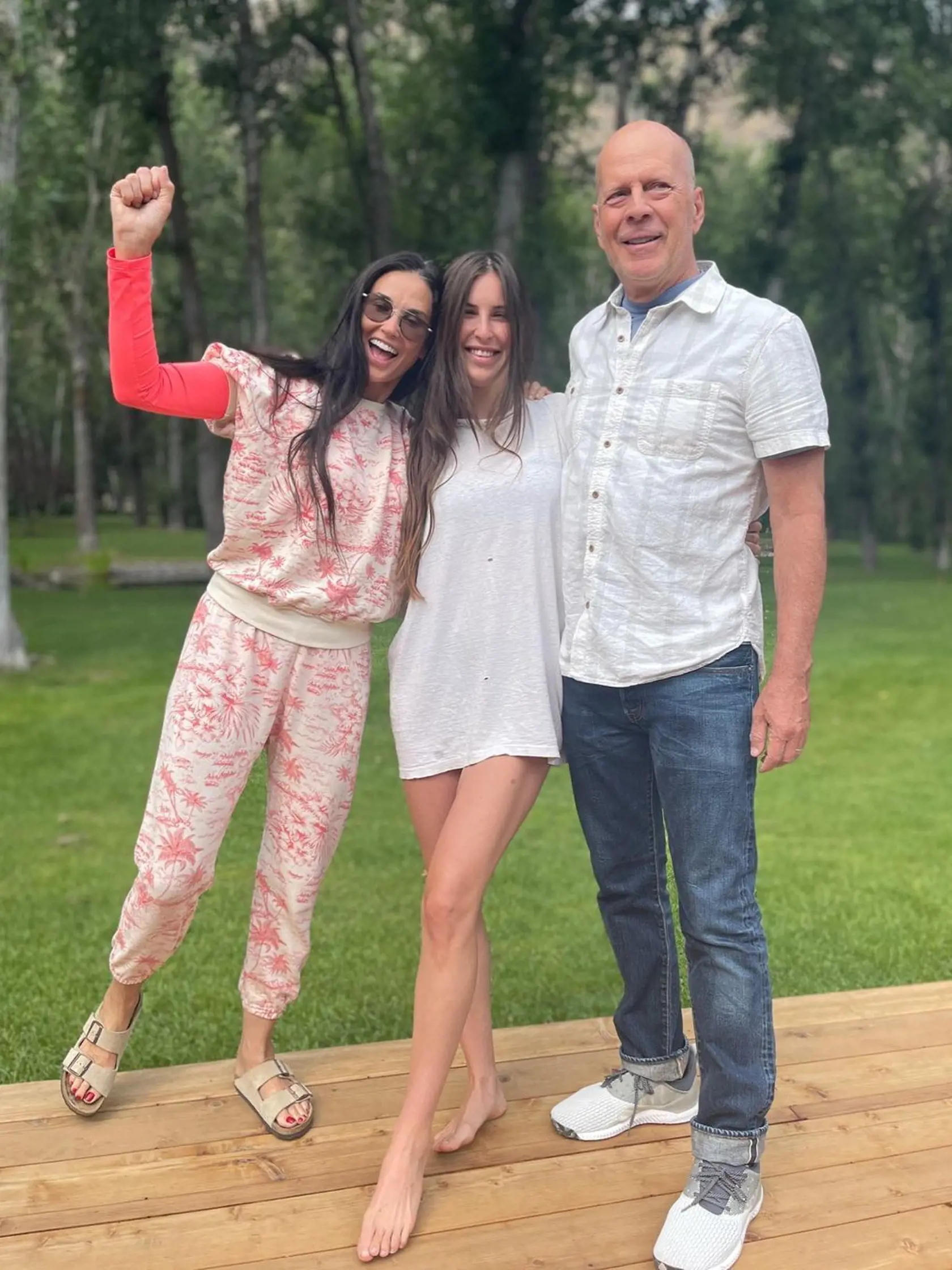 Scout s rodičmi Demi Moore a Bruceom Willisom.