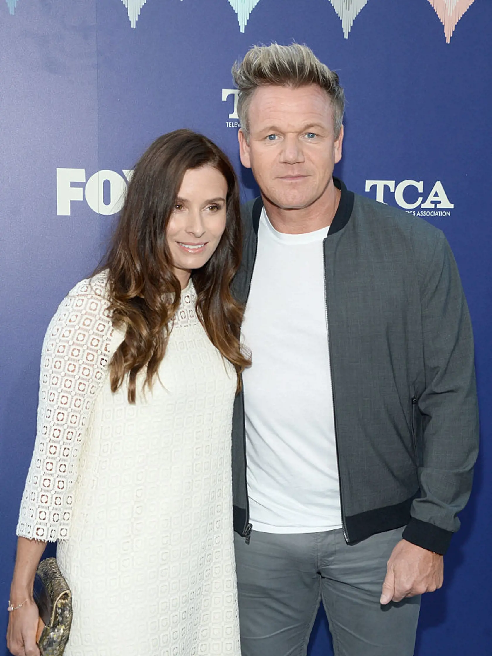 LOS ANGELES, CA - AUGUST 08:  Chef Gordon Ramsay (R) and wife Tana Ramsay attend the FOX Summer TCA Press Tour on August 8, 2016 in Los Angeles, California.  (Photo by Matt Winkelmeyer/Getty Images)
