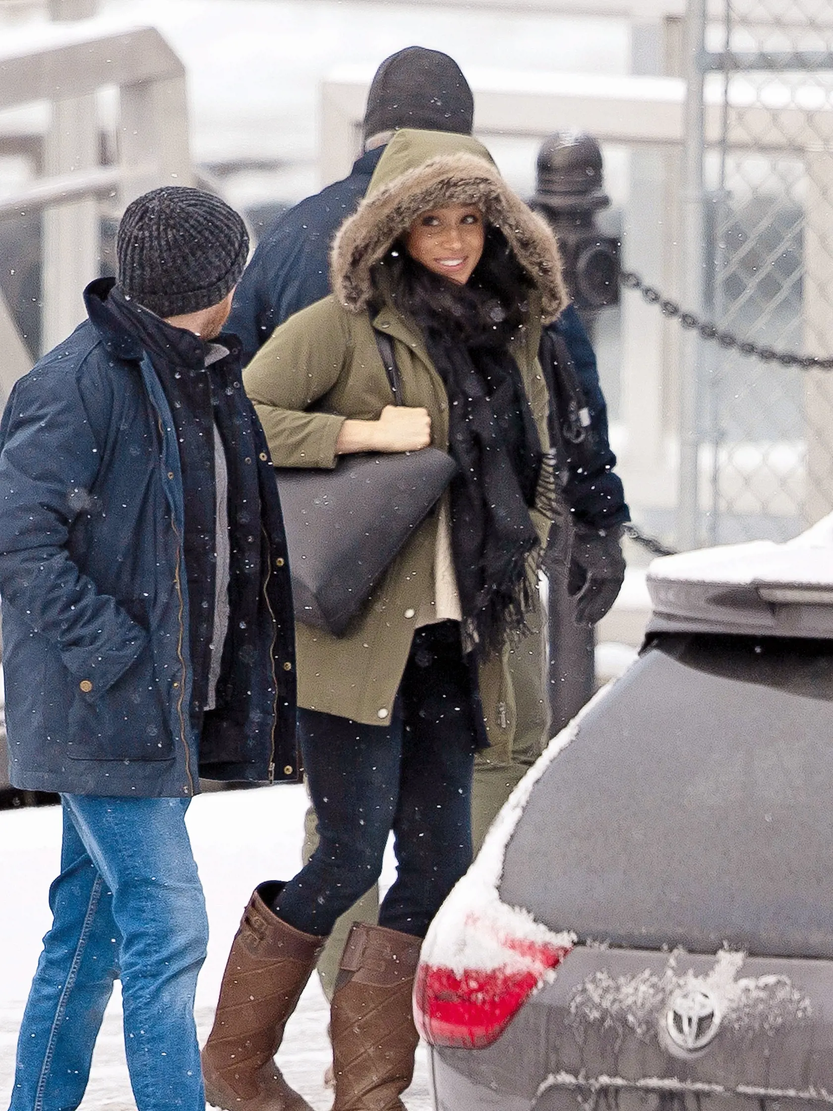 SKUTOČNE ŠŤASTNÁ Meghan v Kanada žiari šťastím. So žiarivým úsmevom ju paparacovia nasnímali už niekoľkokrát.