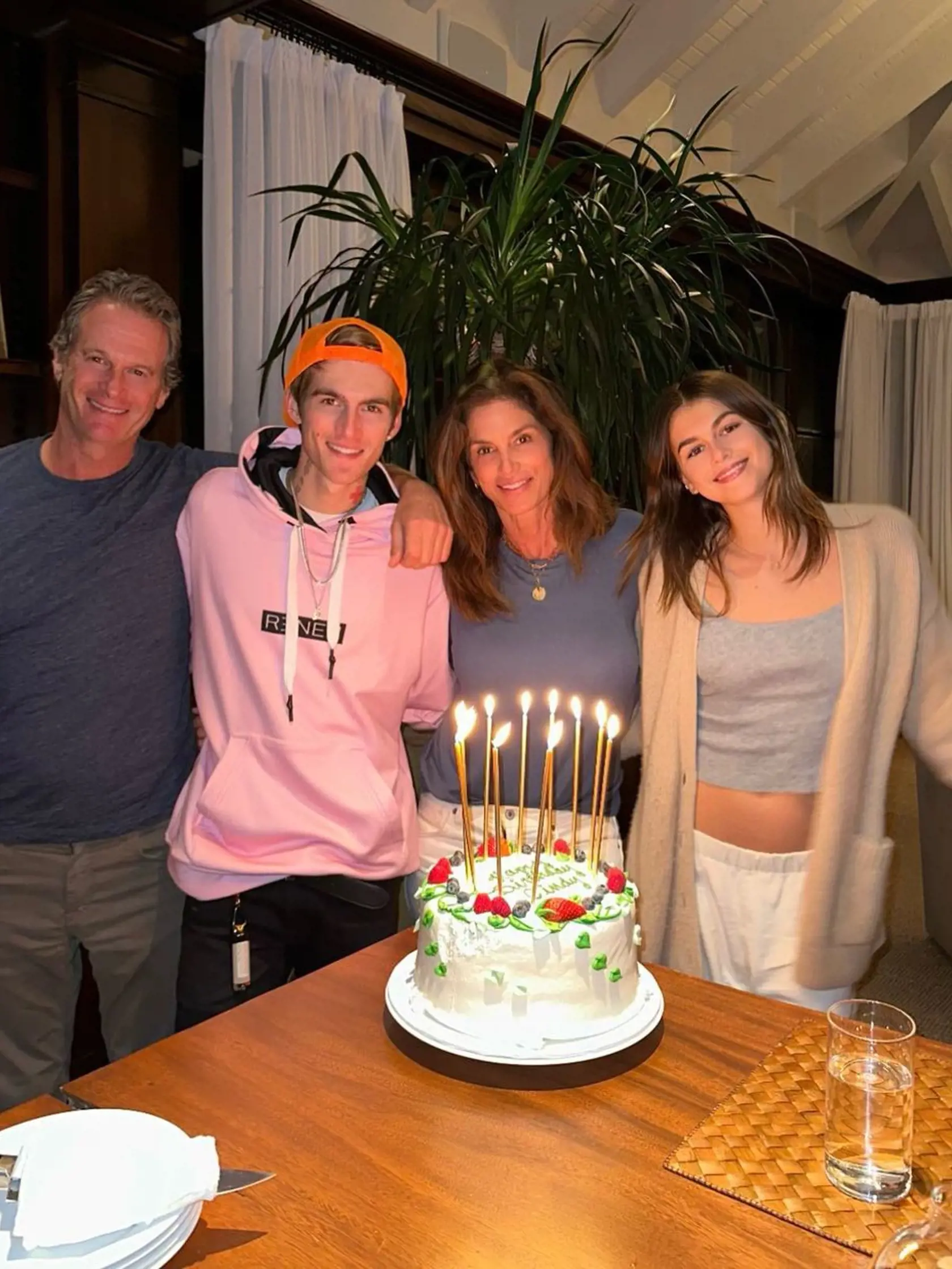 Cindy Crawford s rodinou