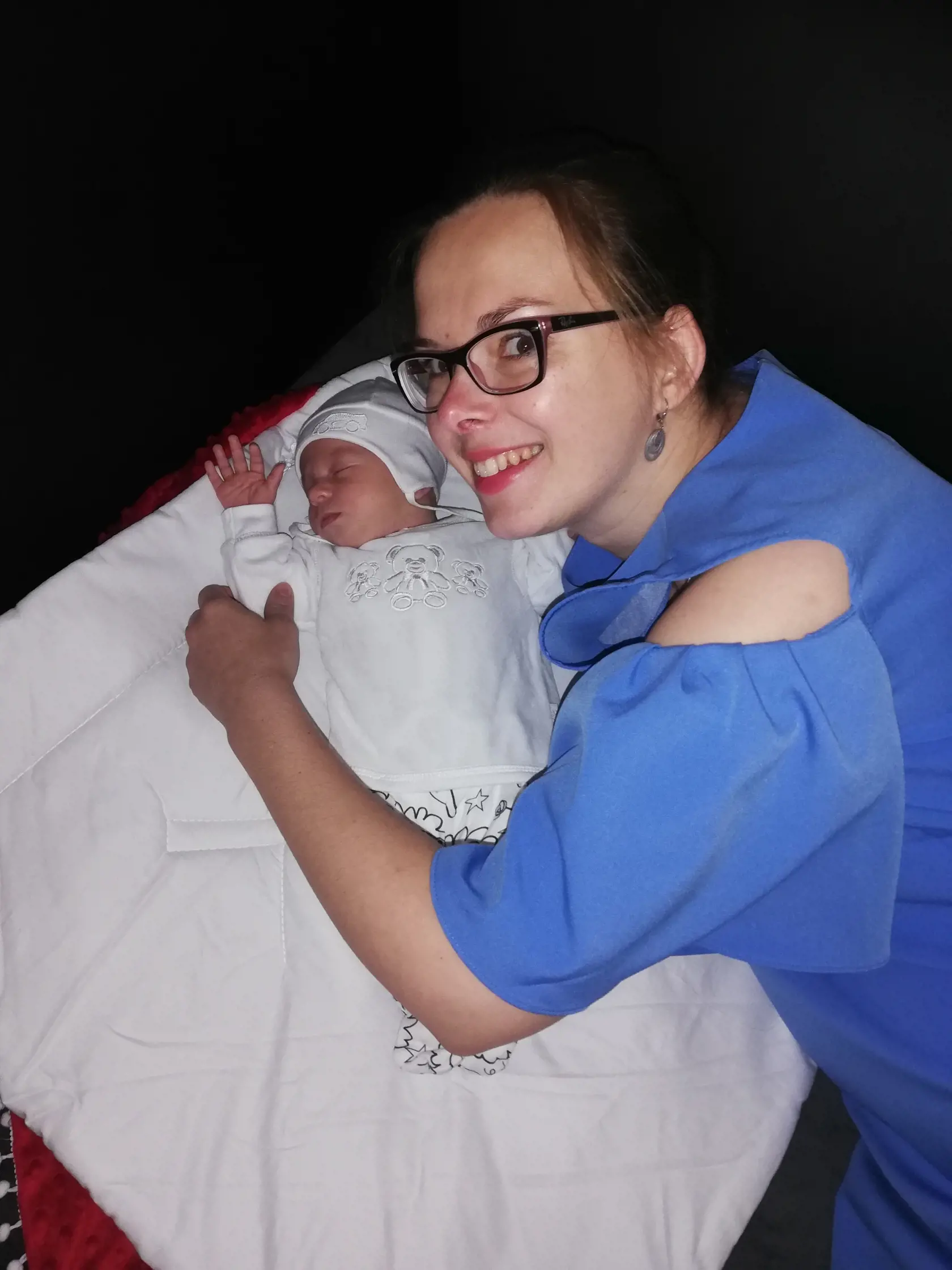 Šťastná mamička s malým Williamom.