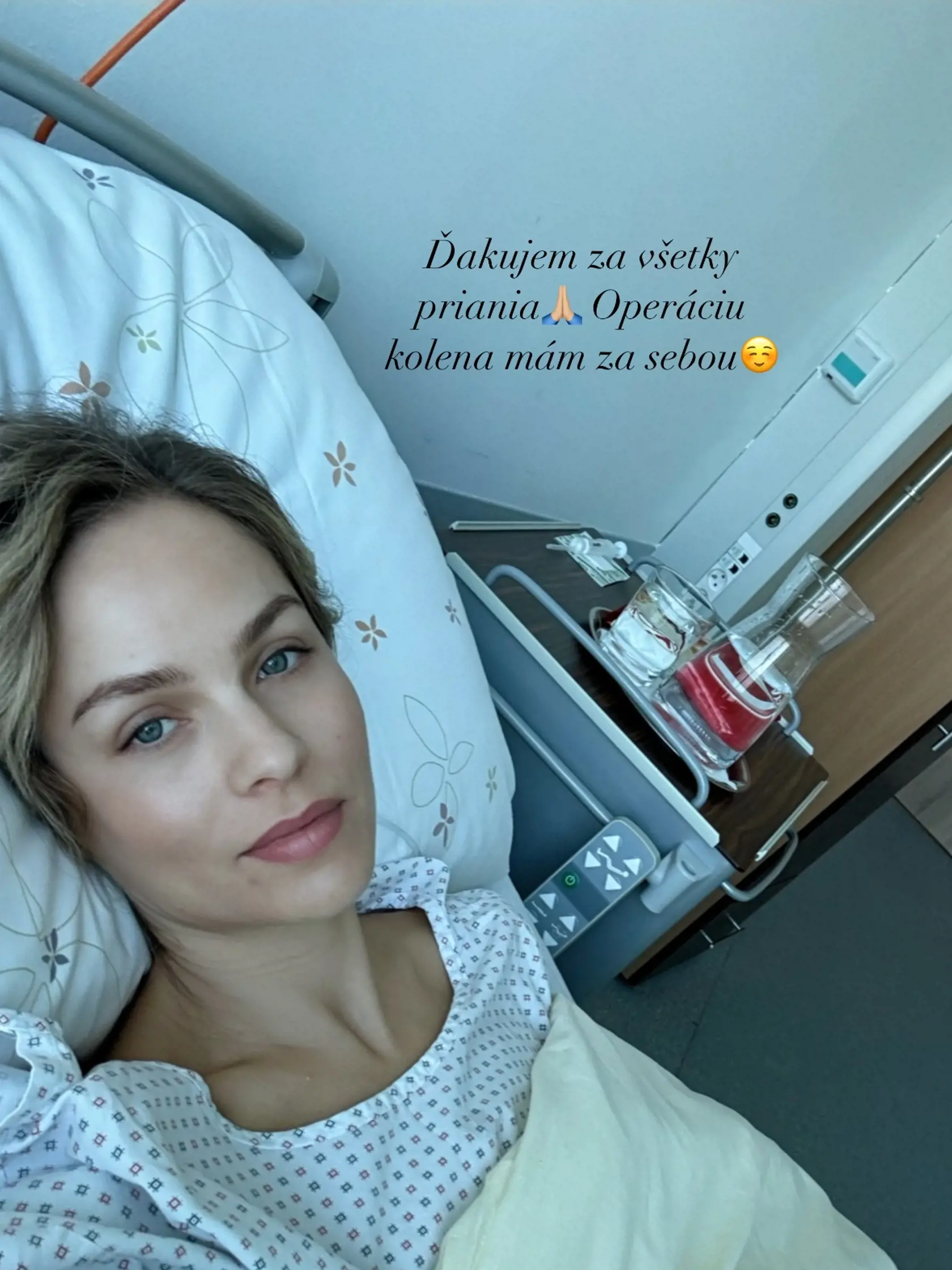 Ivana Gáboríková má po operácii kolena. Takto vyzerala po prebratí z narkózy?! Ako vždy krásna....