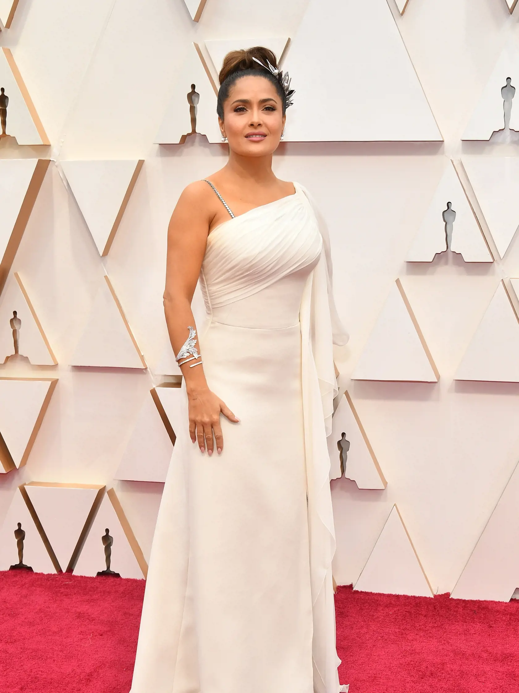 Salma Hayek v róbe Gucci.