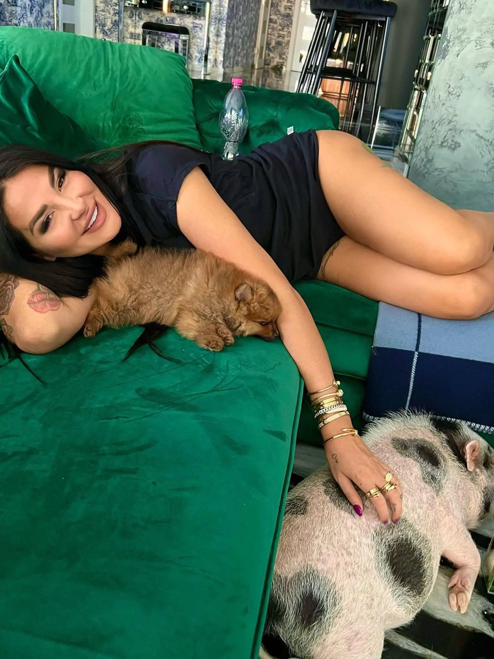 Zuzana a ich domáci miláčikovia.