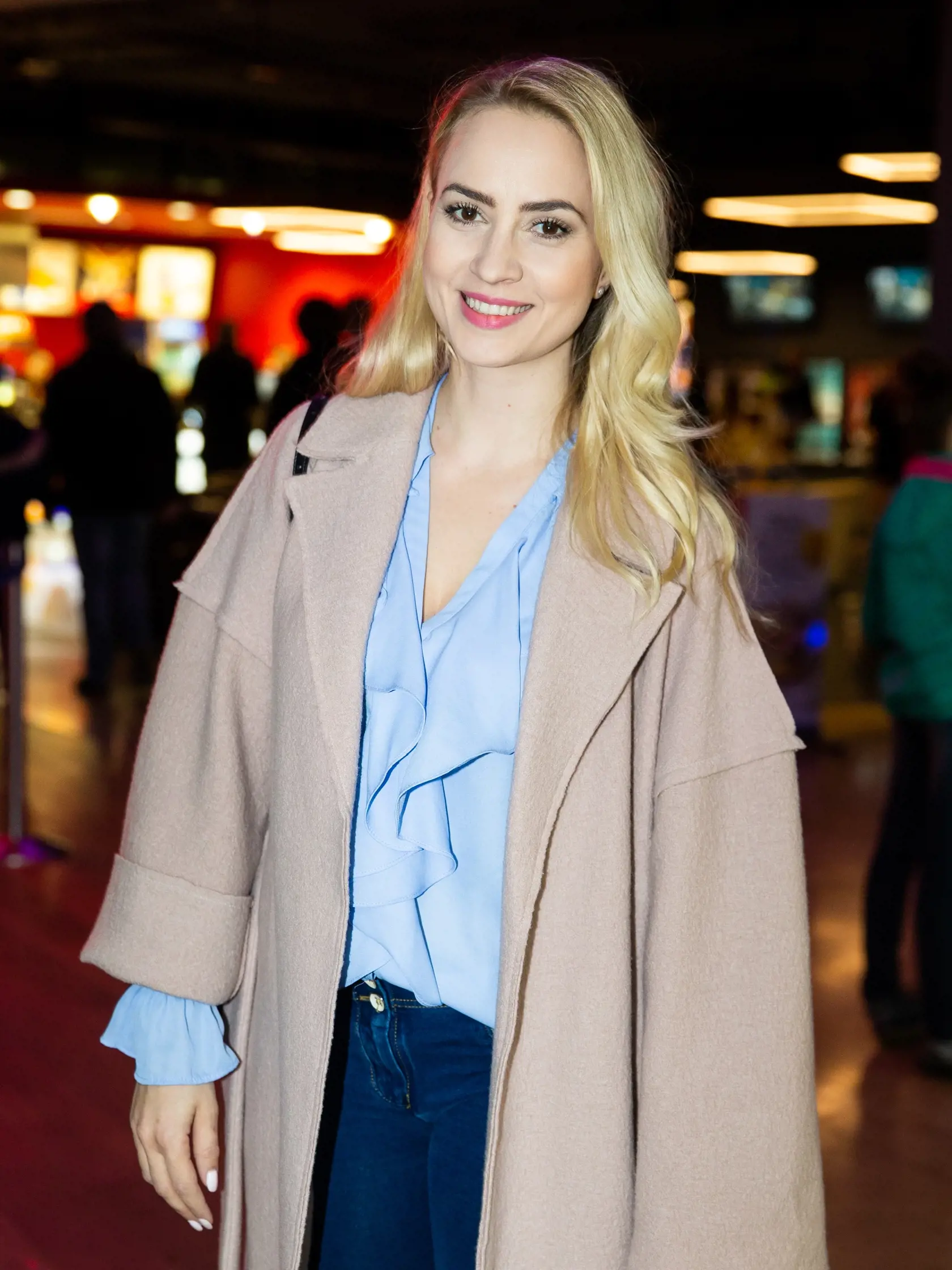 Premiéra kreslenej komédie "Čarovný park" v jednom z bratislavských kínosál. Na snímke Barbora Krajčírová.