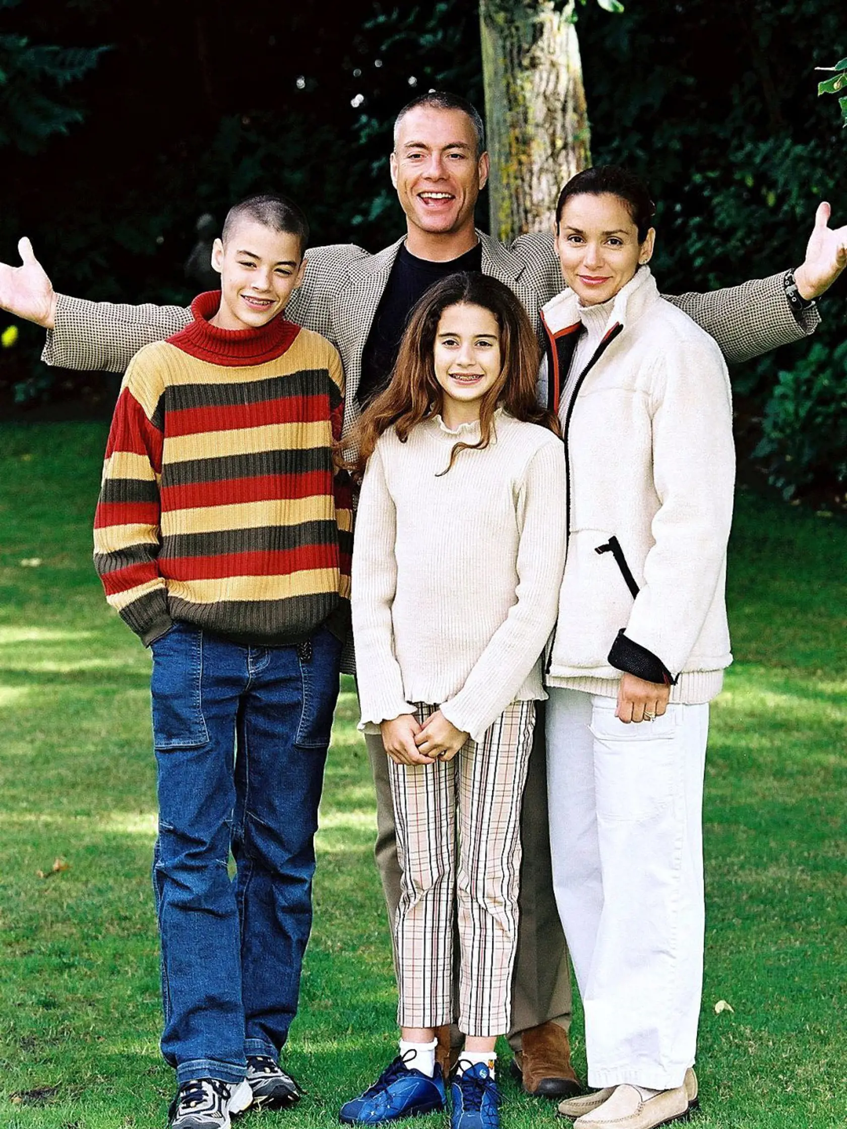 Jean-Claude Van Damme s rodinou
