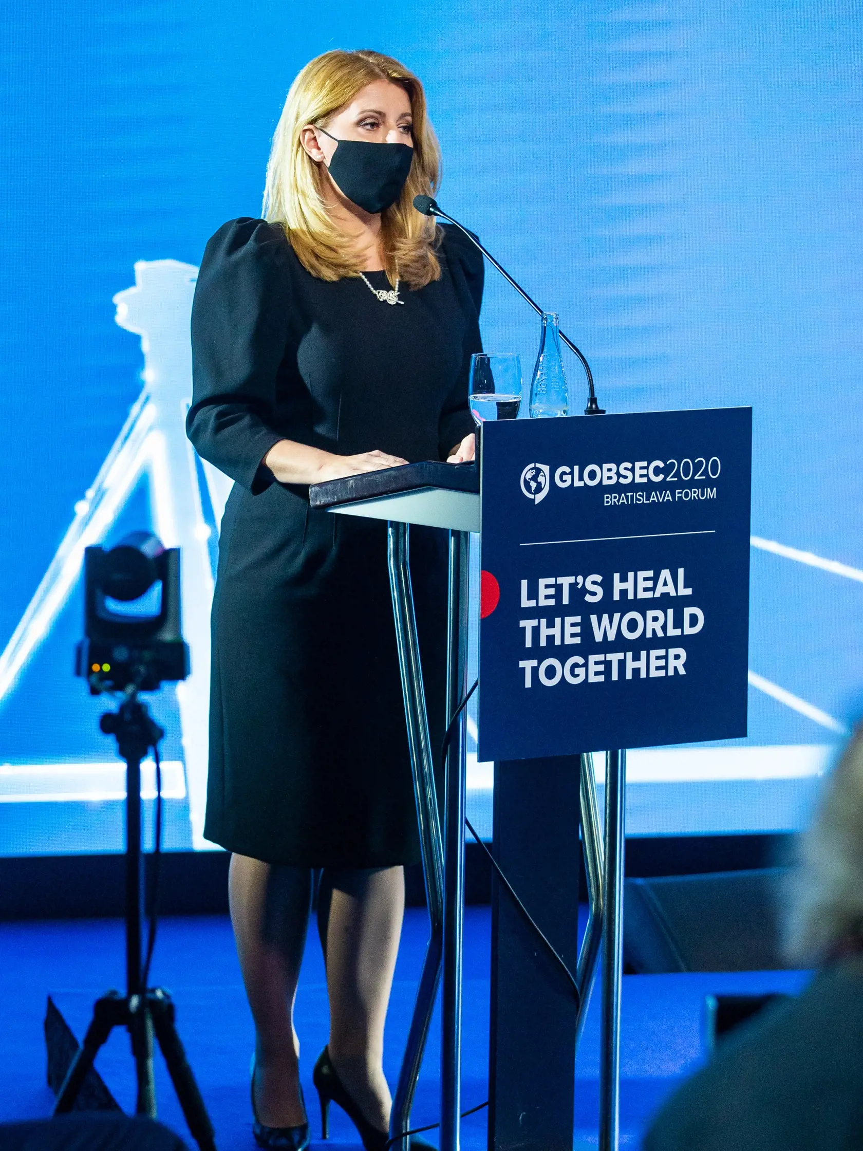 Bezpečnostná konferencia "GLOBSEC 2020" v Bratislave. Na snímke Zuzana Čaputová.