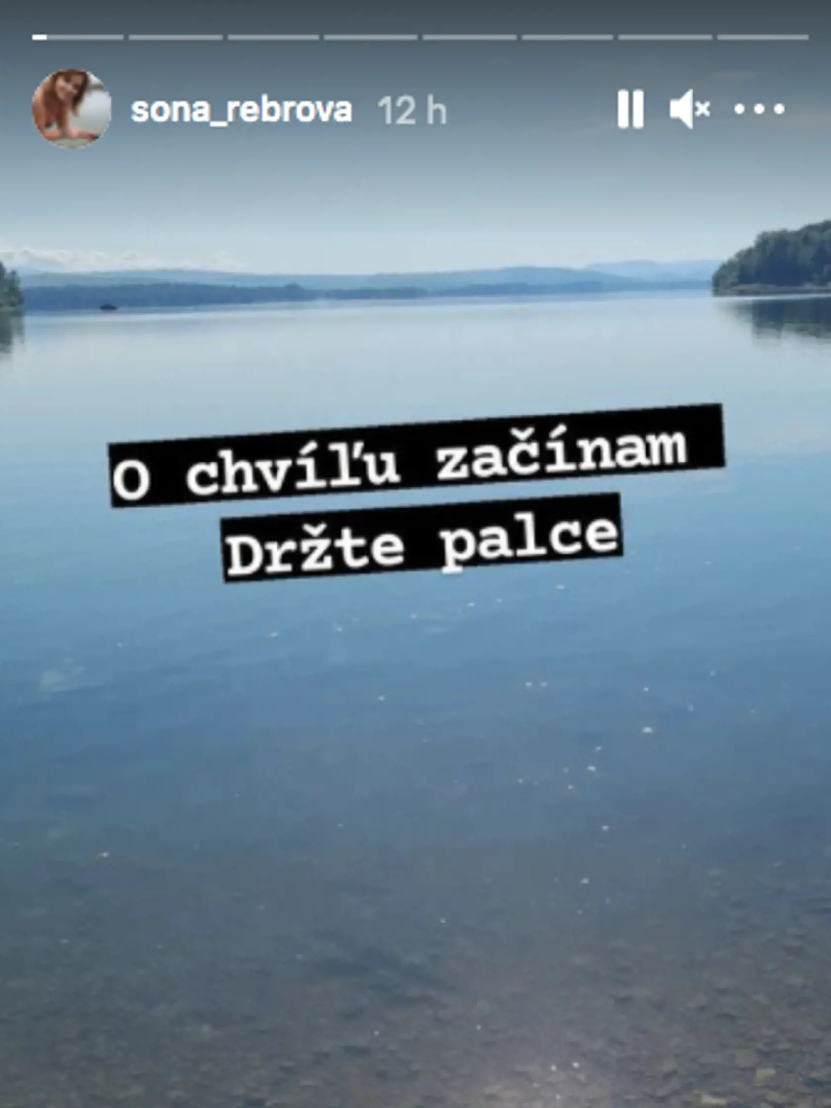 Dnes Soňa Rebrová preplávala Liptovskú Maru.