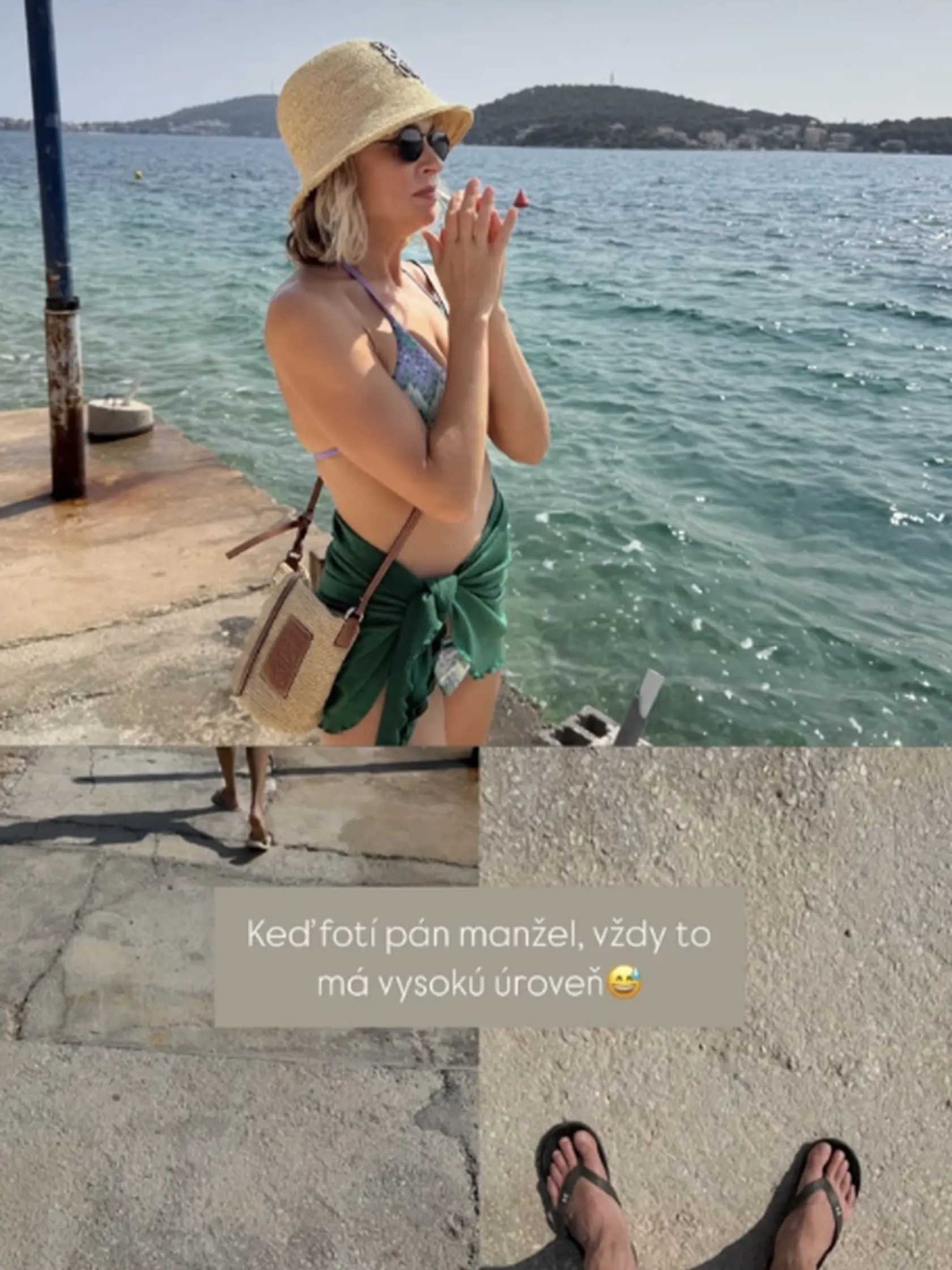 S nelichotivými fotkami, ktoré vyhotovil Marián, Ivana spokojná nebola. Pôsobia však milo, prirodzene a mama dvoch detí dokazuje, že aj bez prípravy vyžaruje svoju prirodzenú krásu.