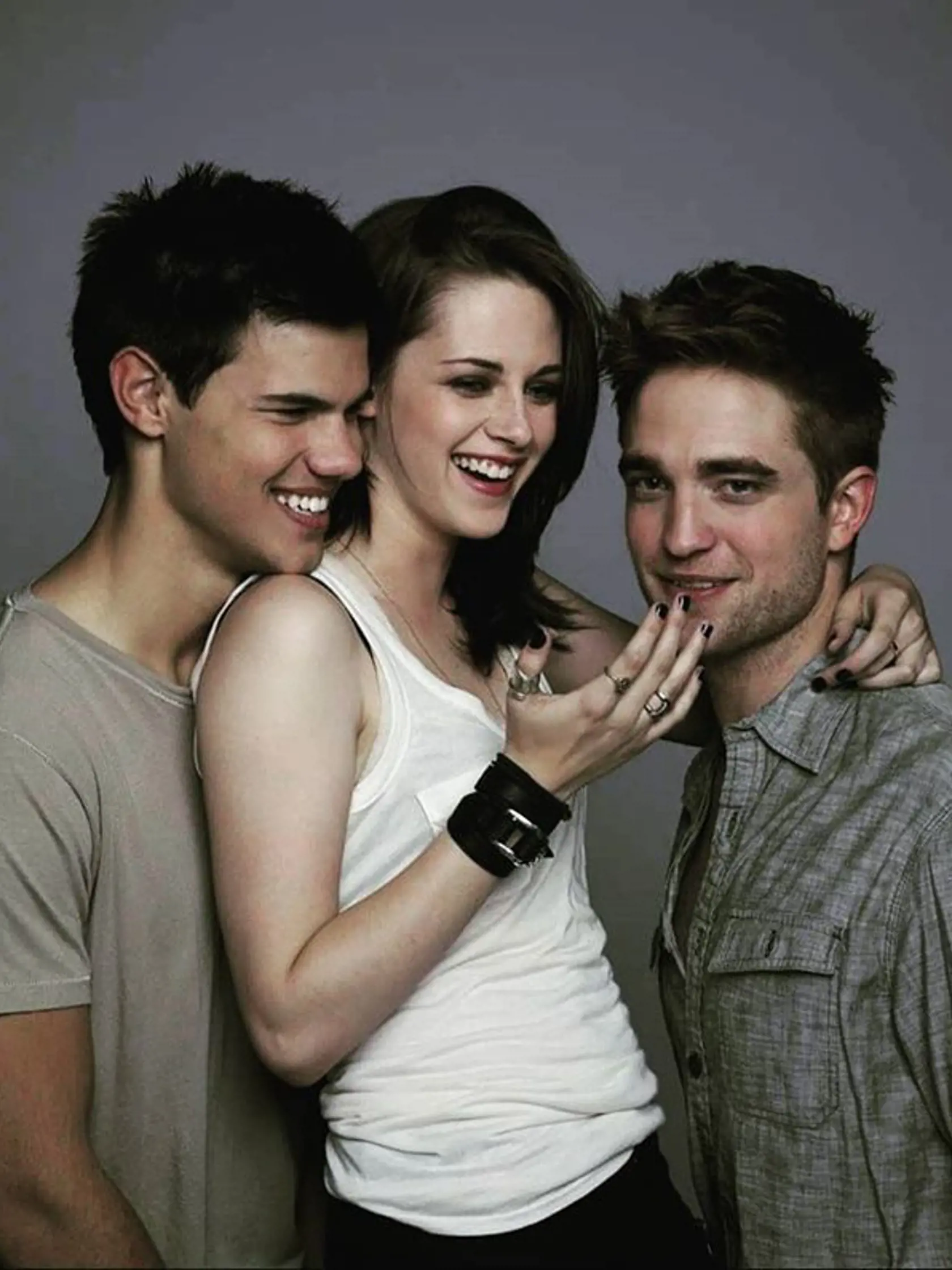 Kristen Stewart so svojimi hereckými kolegami z Twilight ságy
