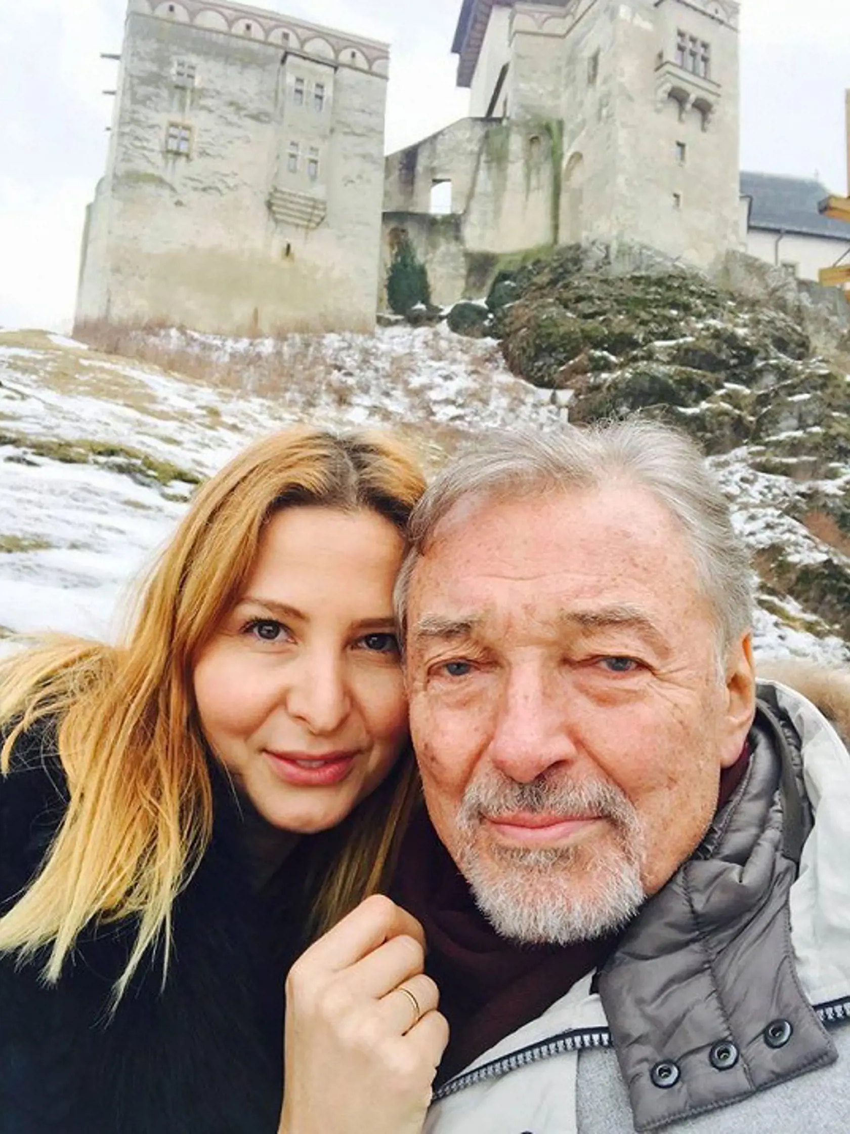 Karel Gott s manželkou Ivanou
