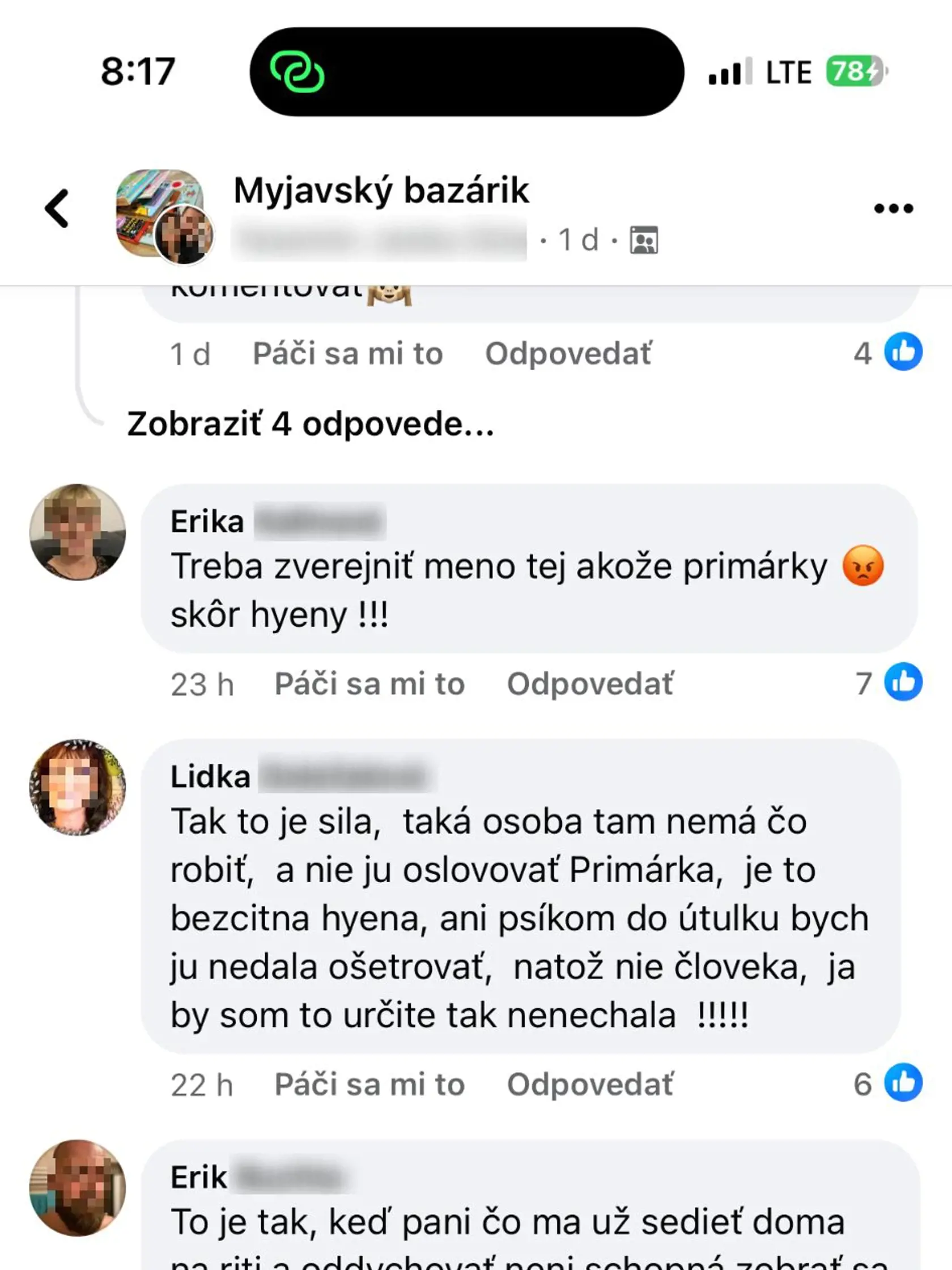 Po zverejnení statusu na sociálnej sieti sa Janke začali ozývať desiatky ďalších ľudí, ktorí majú s touto konkrétnou primárkou interného oddelenia v myjavskej nemocnici, podobnú skúsenosť ako ona.