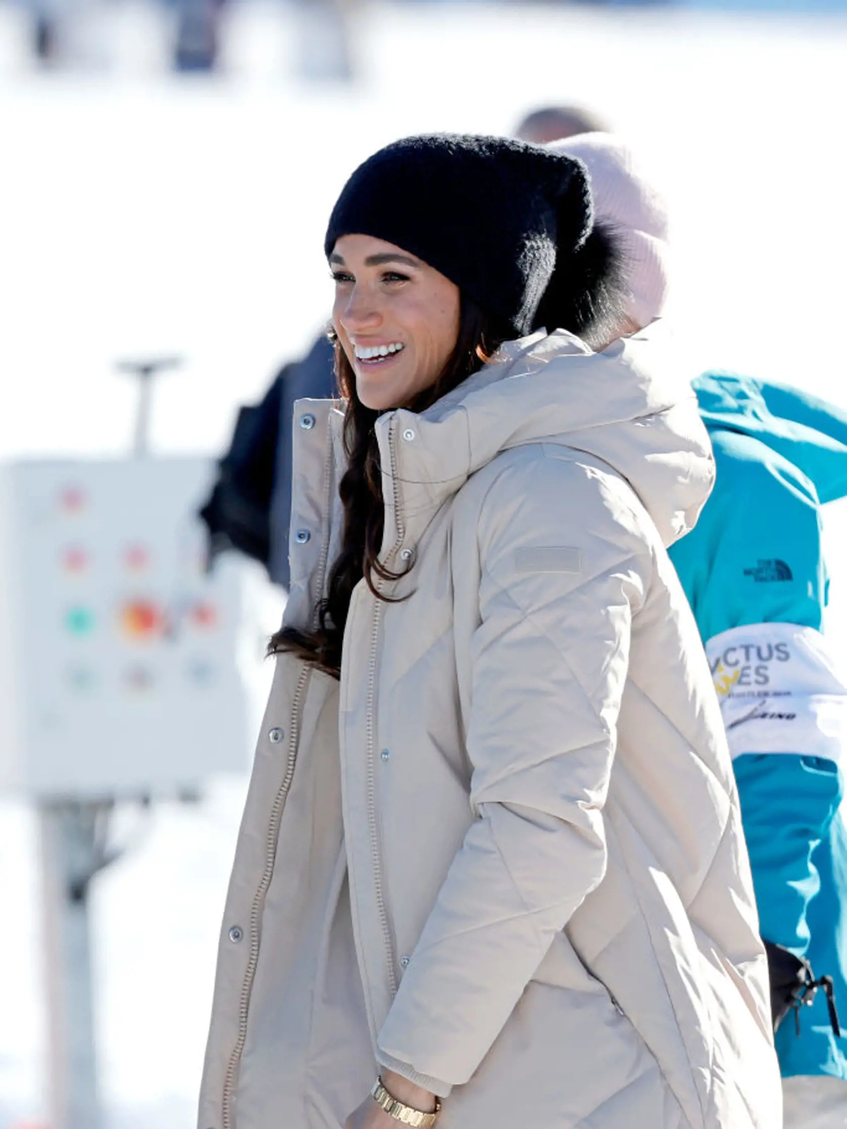Meghan a princ Harry na zimných Invictus Games vo  Whistleri v Kanade.