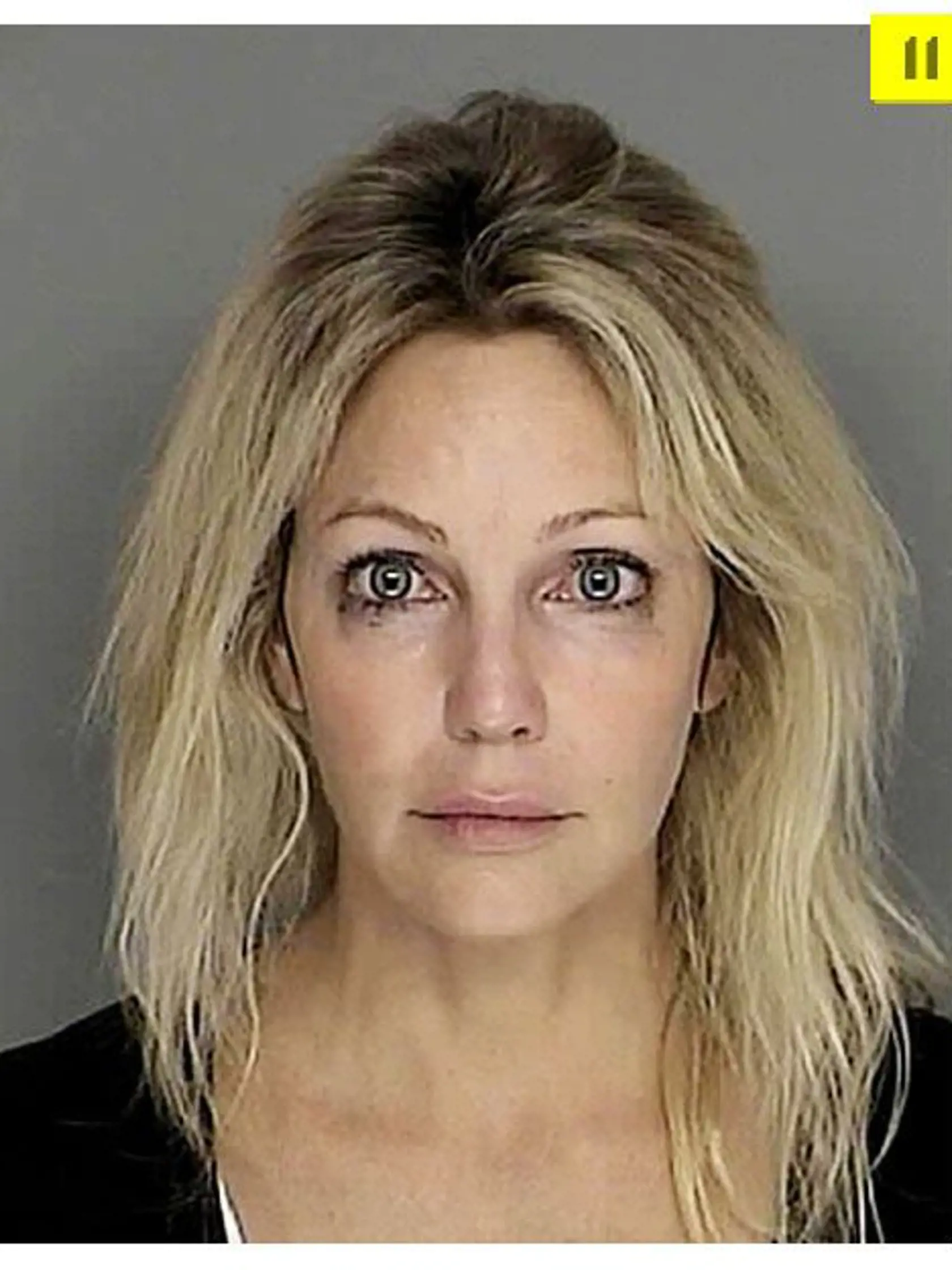 Heather Locklear, keď ju zatkli za jazdu pod vplyvom návykových látok.