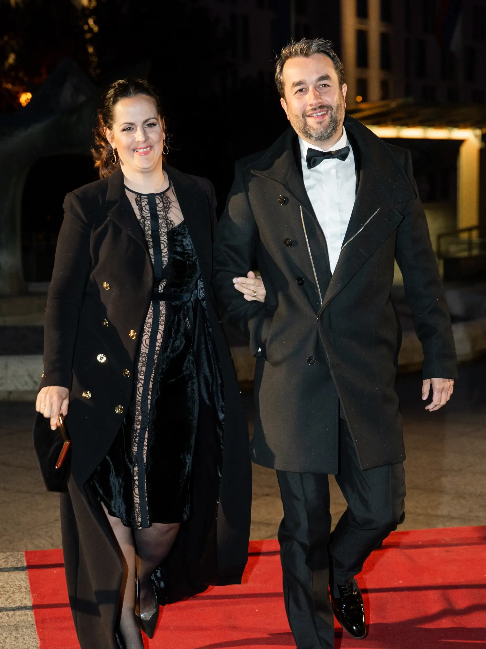 Príchod hostí na galavečer OTO 2019 v Bratislave. Na snímke Vladimír Kobielsky s manželkou.