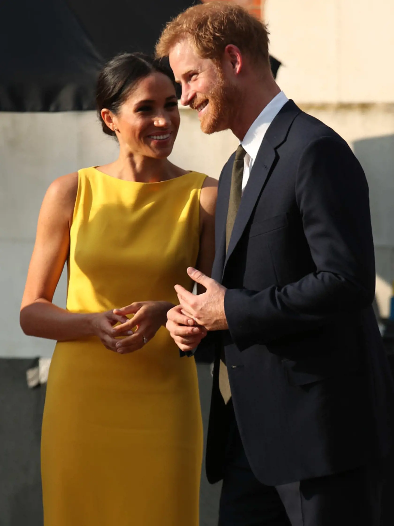 LONDON, ENGLAND - JULY 05: Prince Harry, Duke of Sussex and Meghan, Duchess of Sussex attend the Your Commonwealth Youth Challenge reception at Marlborough House on July 05, 2018 in London, England. (Photo by Yui Mok - WPA Pool/Getty Images)