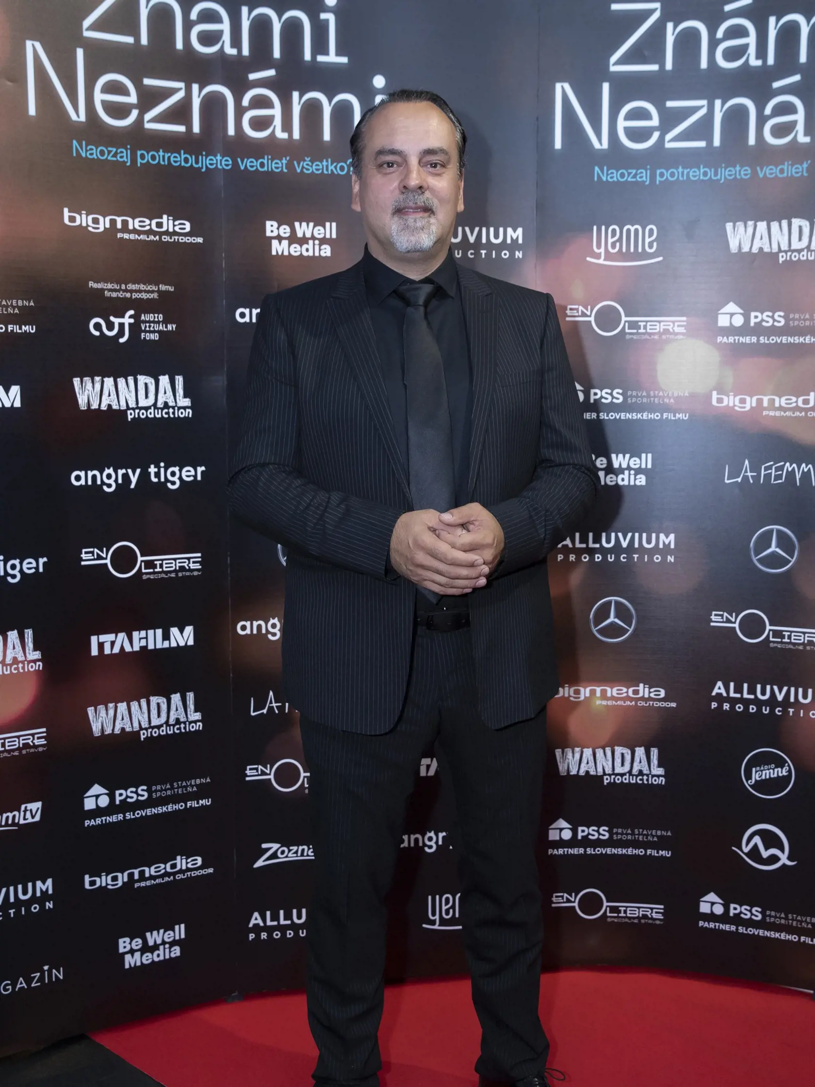 Premiéra filmu Známi Neznámi v bratislavskom Bory Mall. Na snímke je Sväťo Malachovský.