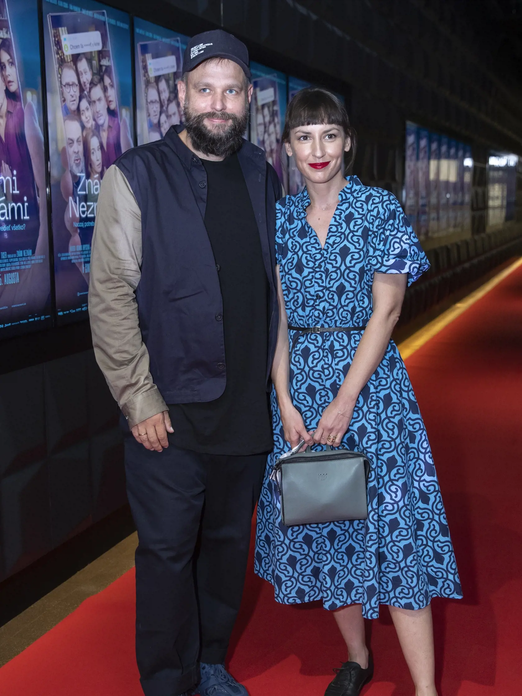 Premiéra filmu Známi Neznámi v bratislavskom Bory Mall. Na snímke je Tamara Heribanová a Branislav Šimončík.