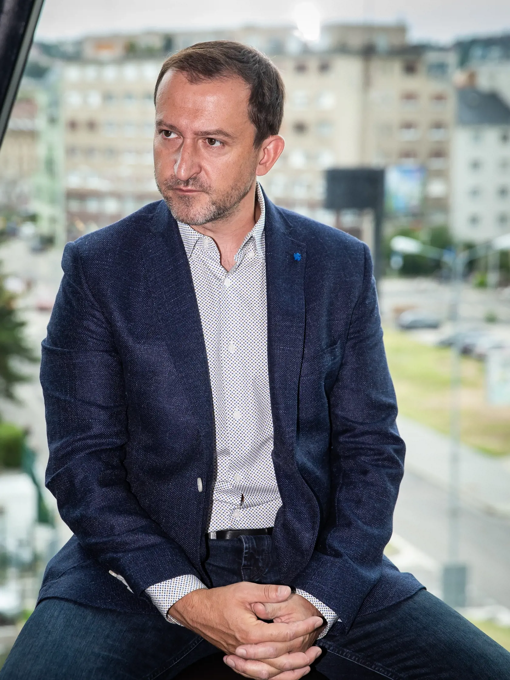 Novinárska premiéra filmu "Známi neznámi" v Bratislave. Na snímke Martin Hofmann.