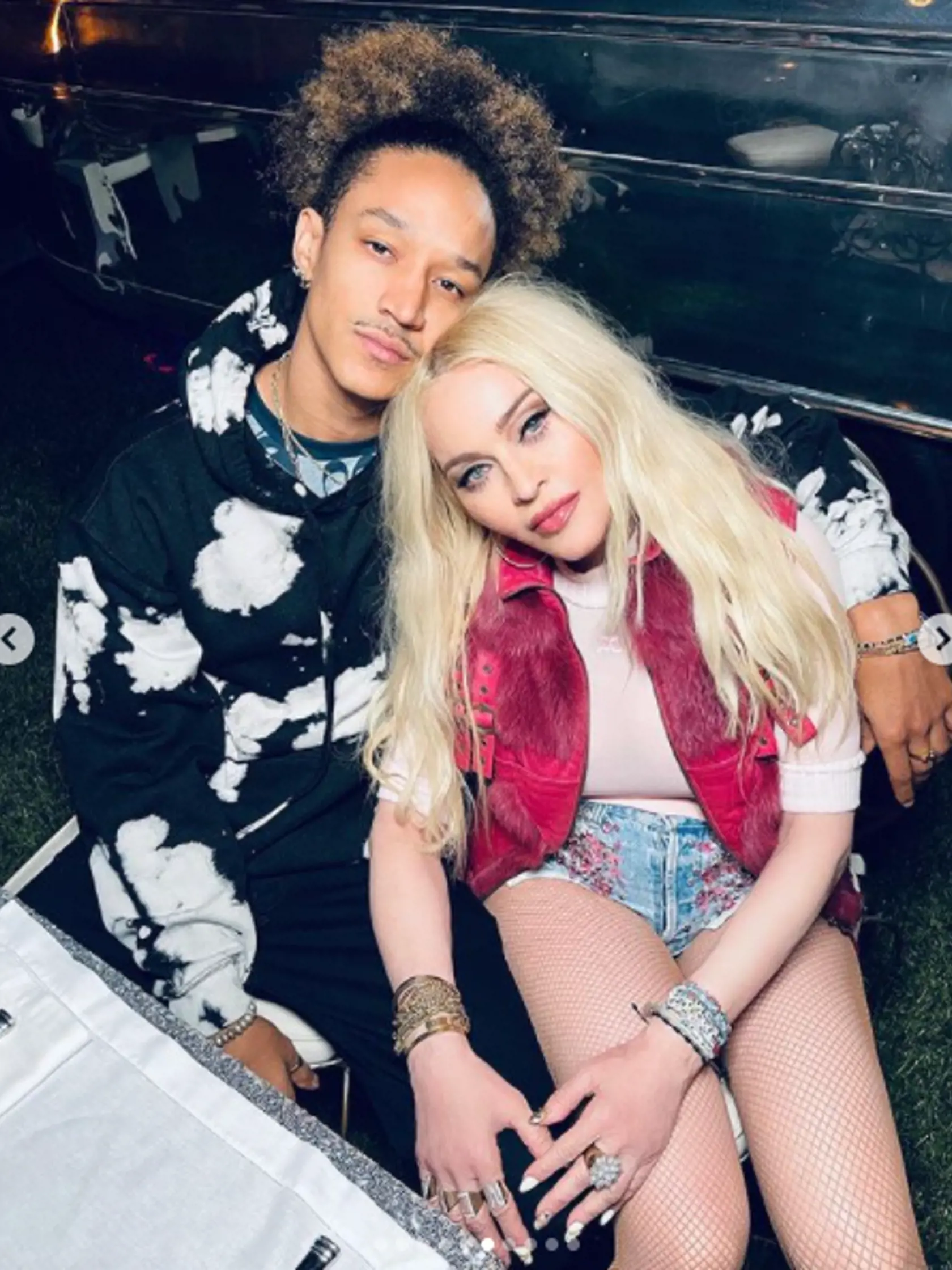 Madonna so svojim priateľom.