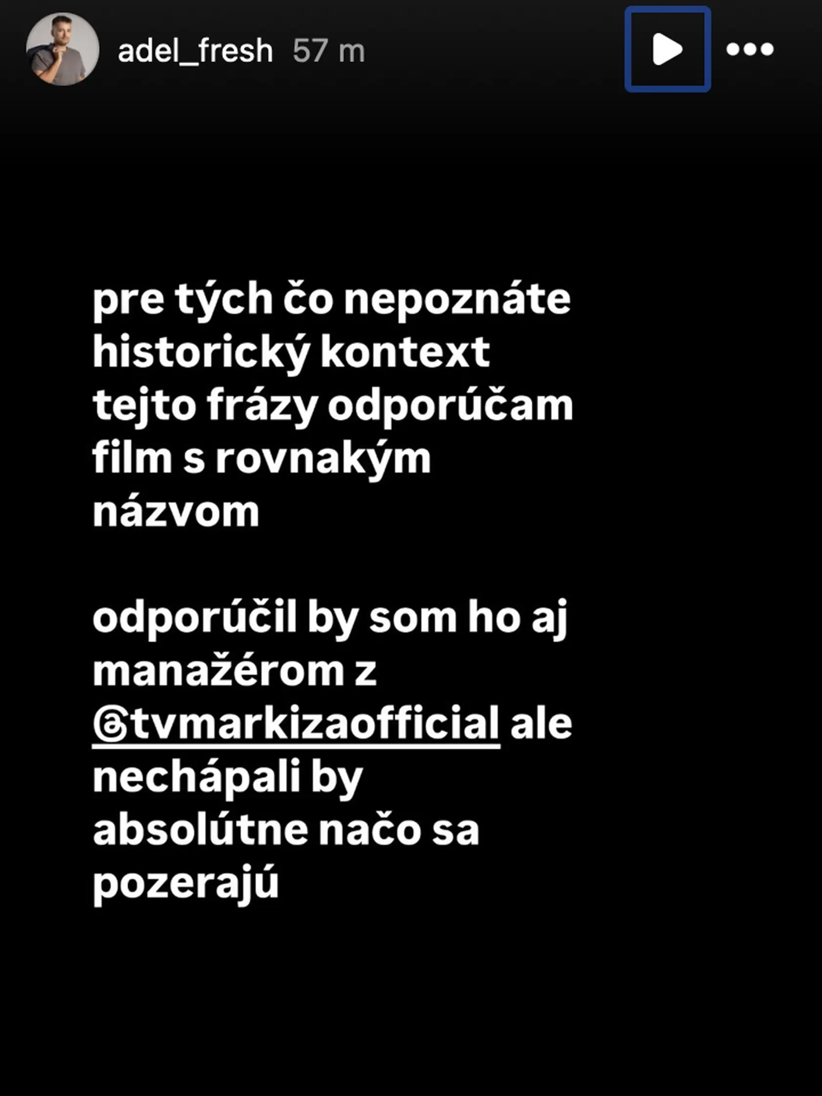 Reakcia Adela Ghannamana odchod Viktora Vinczeho z televízie Markíza.