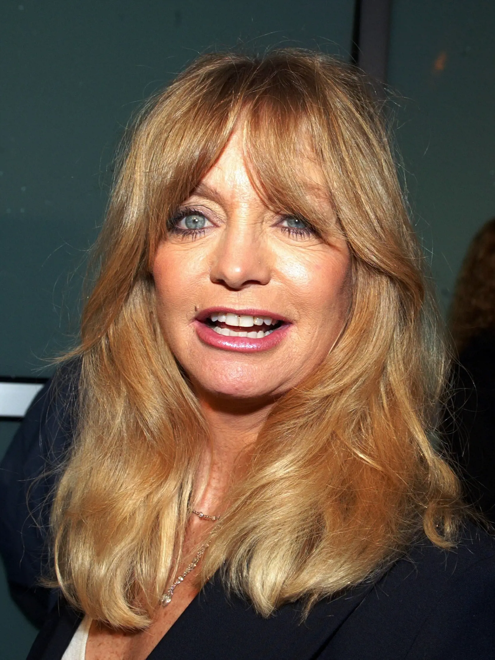 LOS ANGELES - FEBRUARY 12:  Actress Goldie Hawn arrives at the premiere of "Dark Blue" at the Cinerama Dome on February 12, 2003 in Los Angeles, California. (Photo by Kevin Winter/Getty Images)