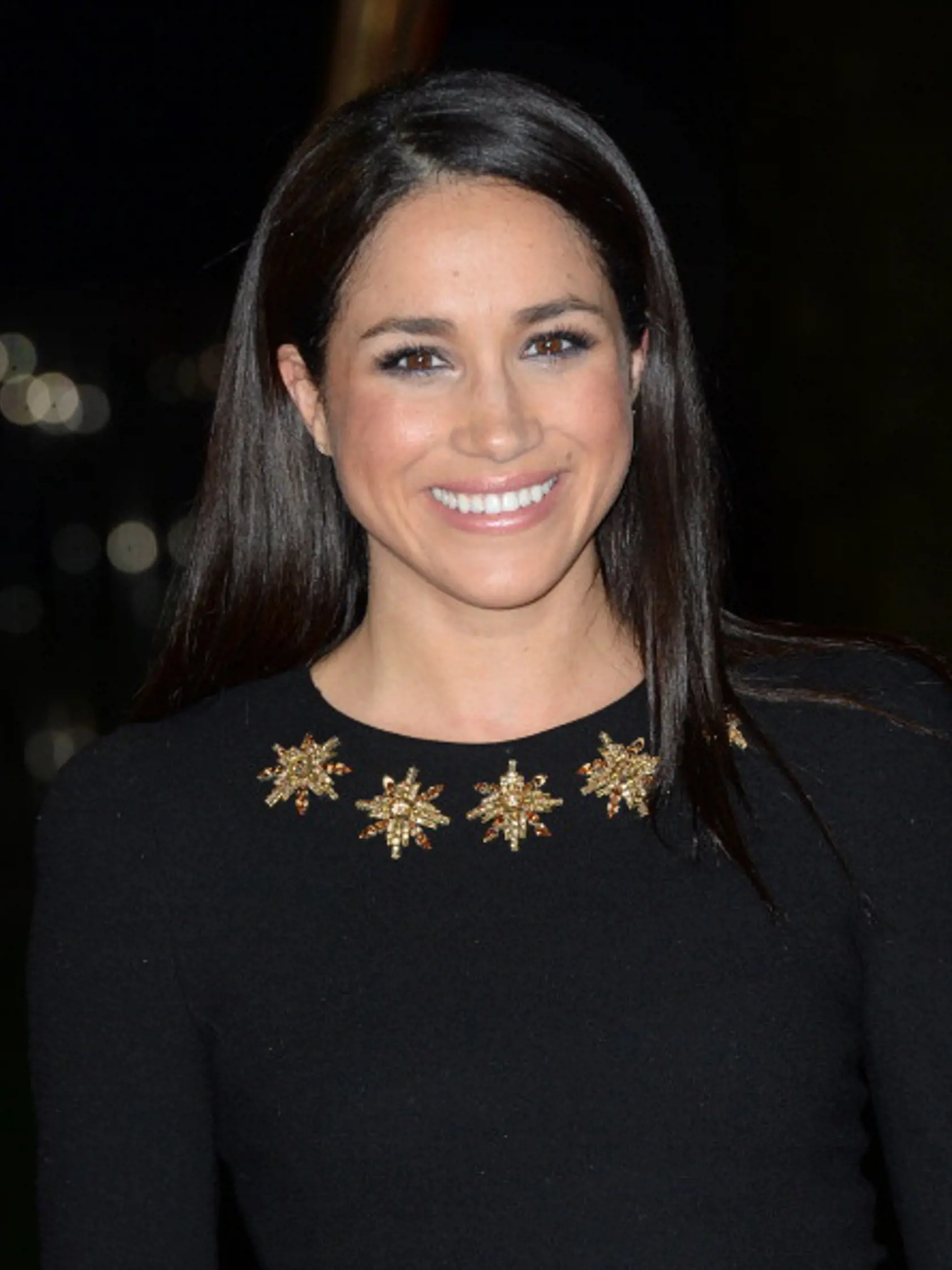LONDON, UNITED KINGDOM - NOVEMBER 11: Meghan Markle attends the UK Premiere of "The Hunger Games: Catching Fire" at Odeon Leicester Square on November 11, 2013 in London, England. (Photo by Zak Hussein/Getty Images)