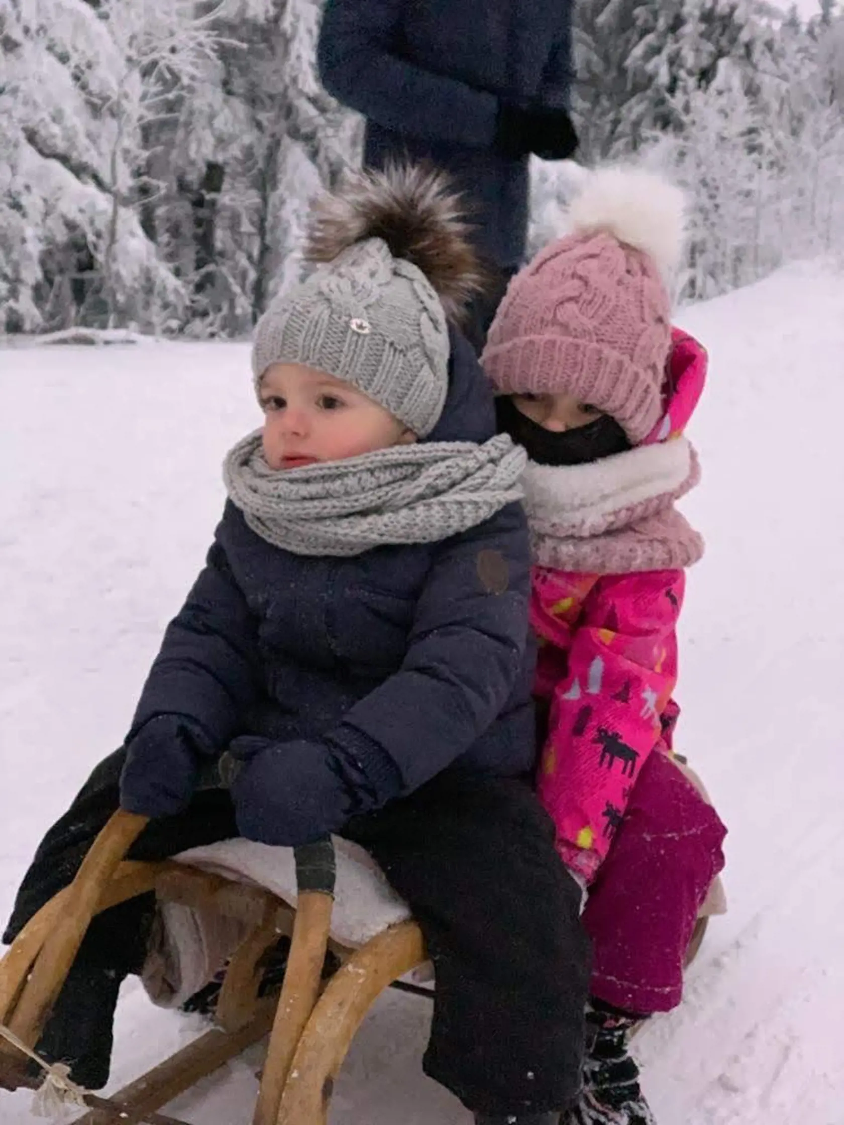 Daniela Valentínyová sa pochválila fotkami vnúčika Matejka Moleja z Bratislavy, ktorý bol so svojimi rodičmi na sánkovačke na Portáši a fotografia so sánkami je zase urobená na Zochovej chate.