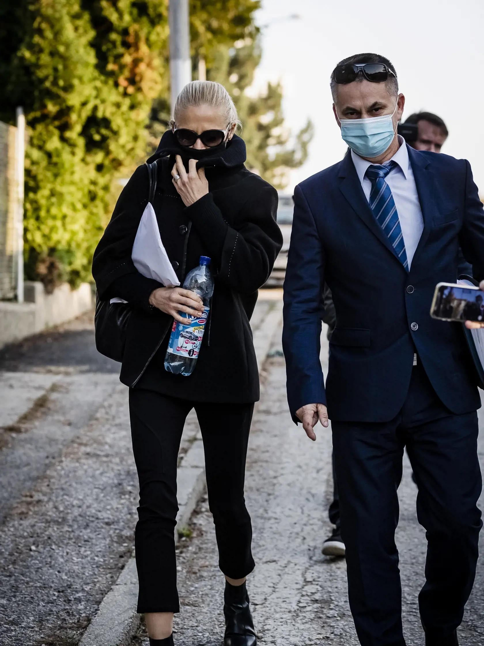 V budove Národnej kriminálnej agentúry v Nitre prebiehajú výsluchy zadržaných osôb v rámci akcie Víchrica. Na snímke sudkyňa Katarína Bartalská.