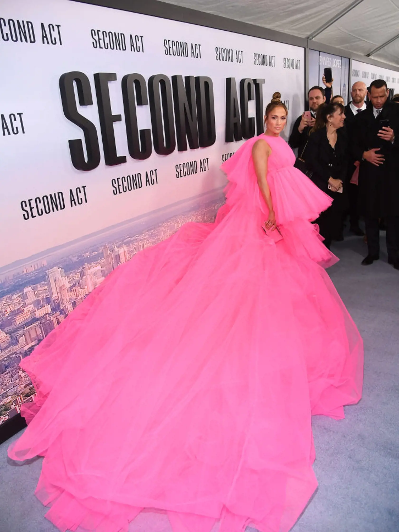 NEW YORK, NY - DECEMBER 12:  Jennifer Lopez and Alex Rodriguez attend the world premiere of "Second Act" at Regal Union Square Theatre, Stadium 14 on December 12, 2018 in New York City.  (Photo by Nicholas Hunt/Getty Images)
