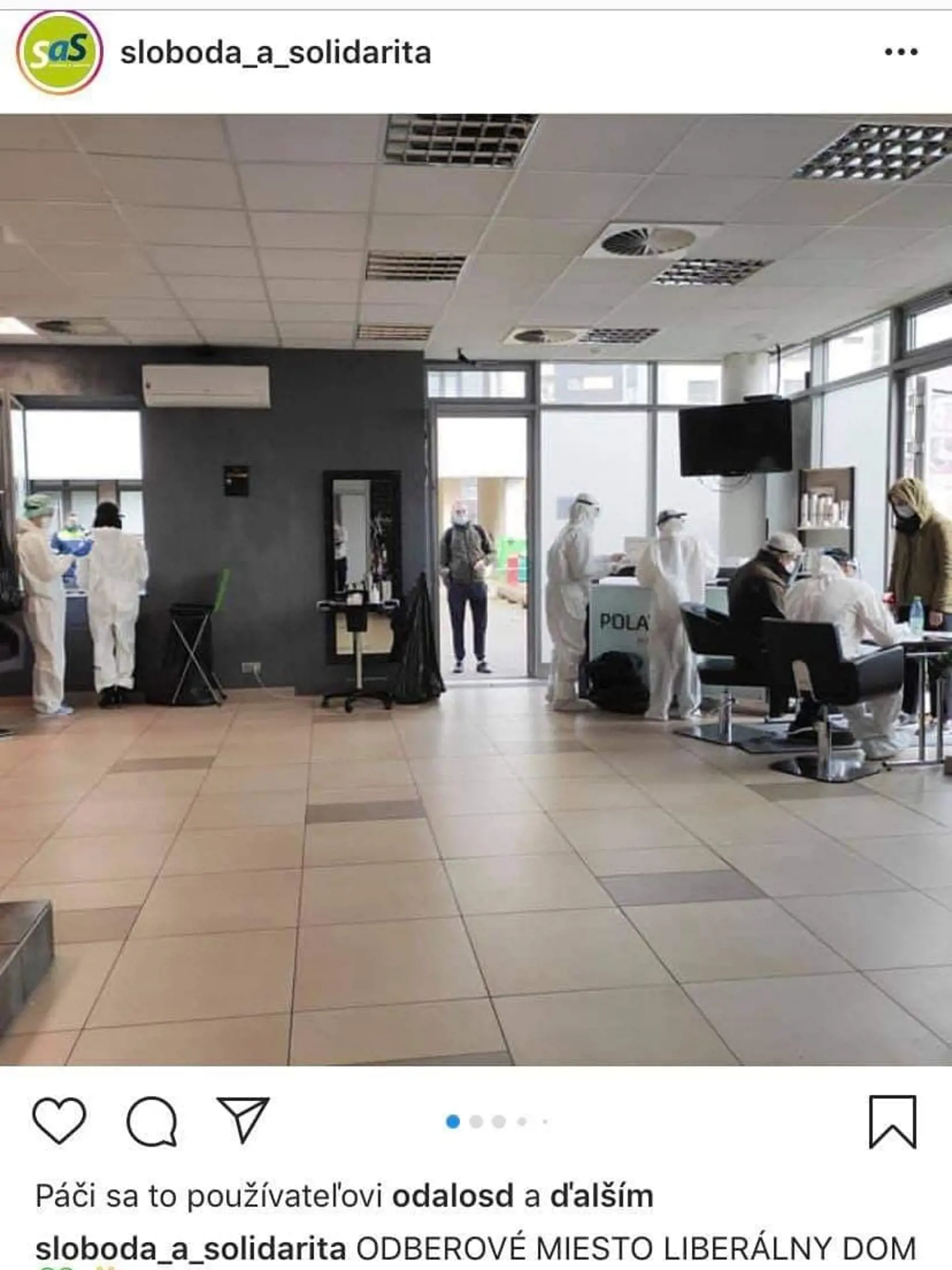S testovaním pomáha aj pravicovo-liberálna politická strana SaS.