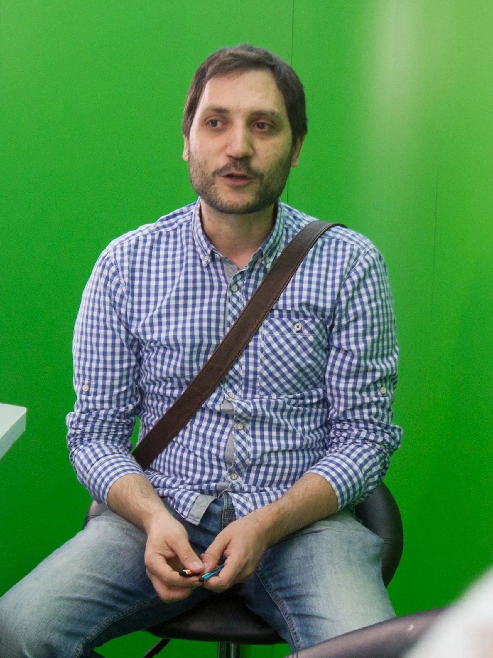 TV JOJ v nakupnom centre Bory Mall. Predvadzanie ako sa roby televizia.