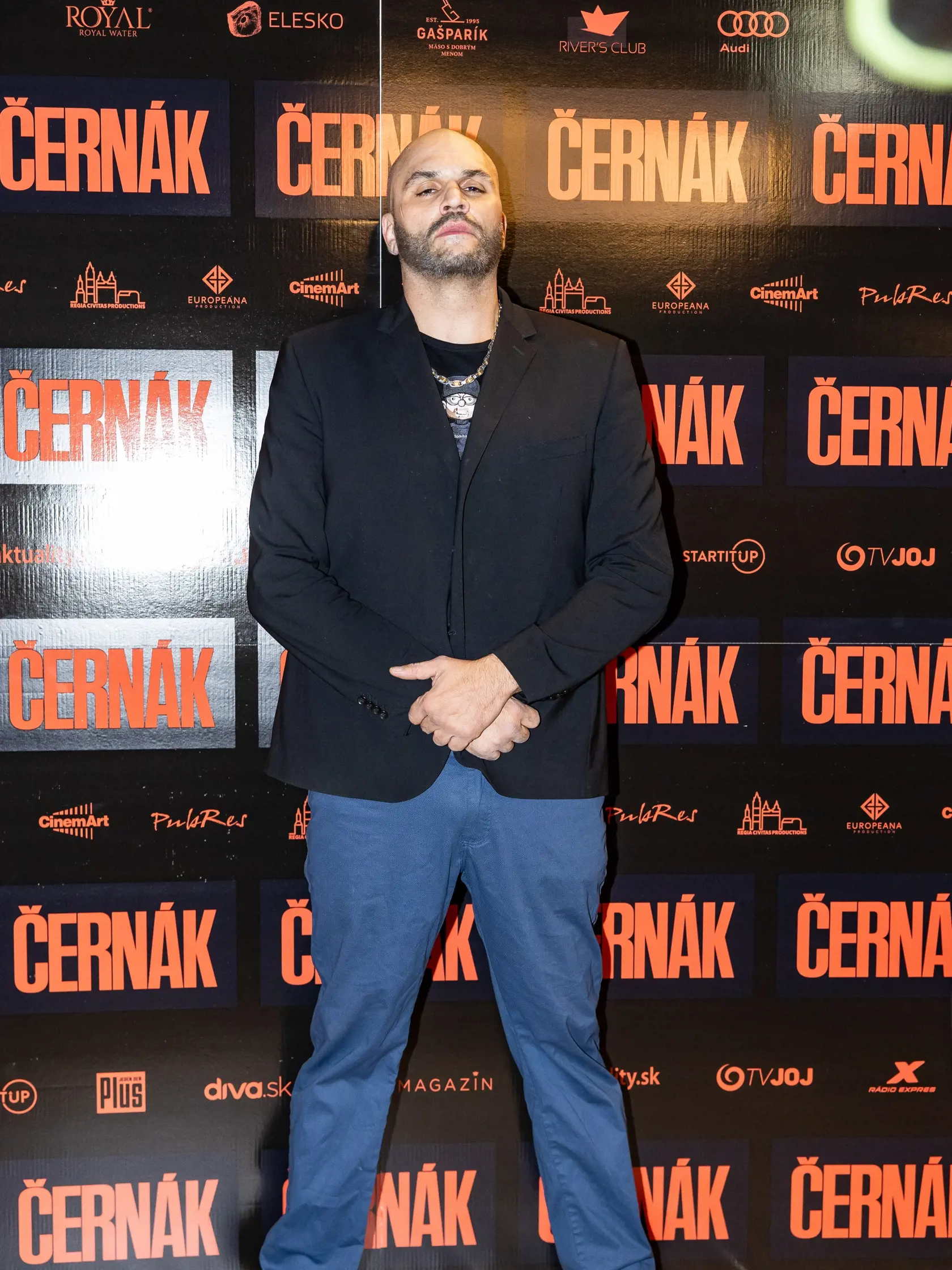 Premiéra filmu “ČERNÁK”. Na snímke je Marek "Fučo" Fučík.