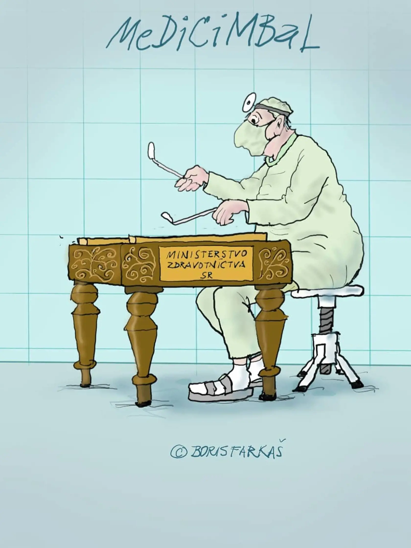 Boris Farkaš sa venuje aj kreslenému humoru