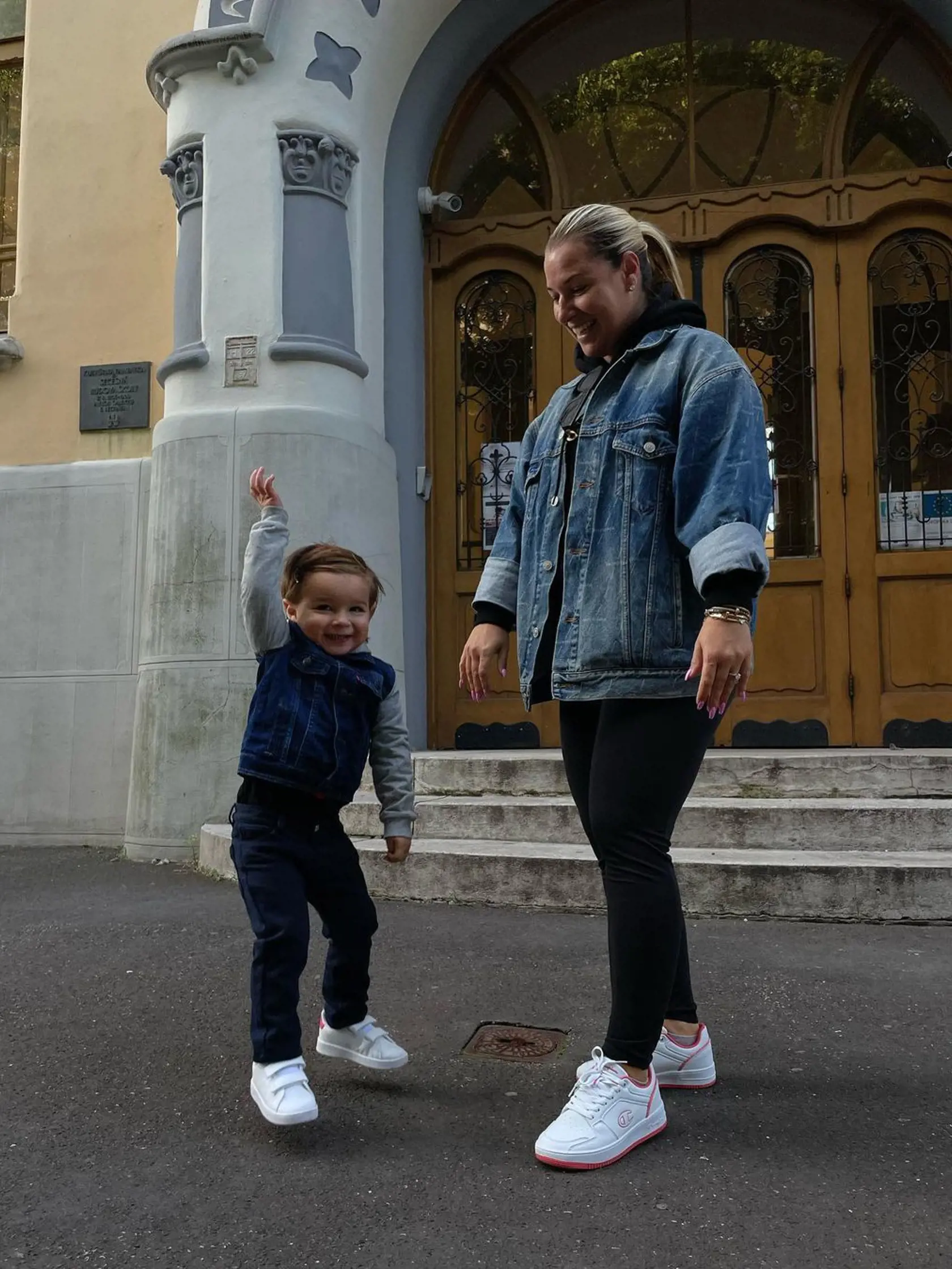 Dominika Cibulková s Jakubkom