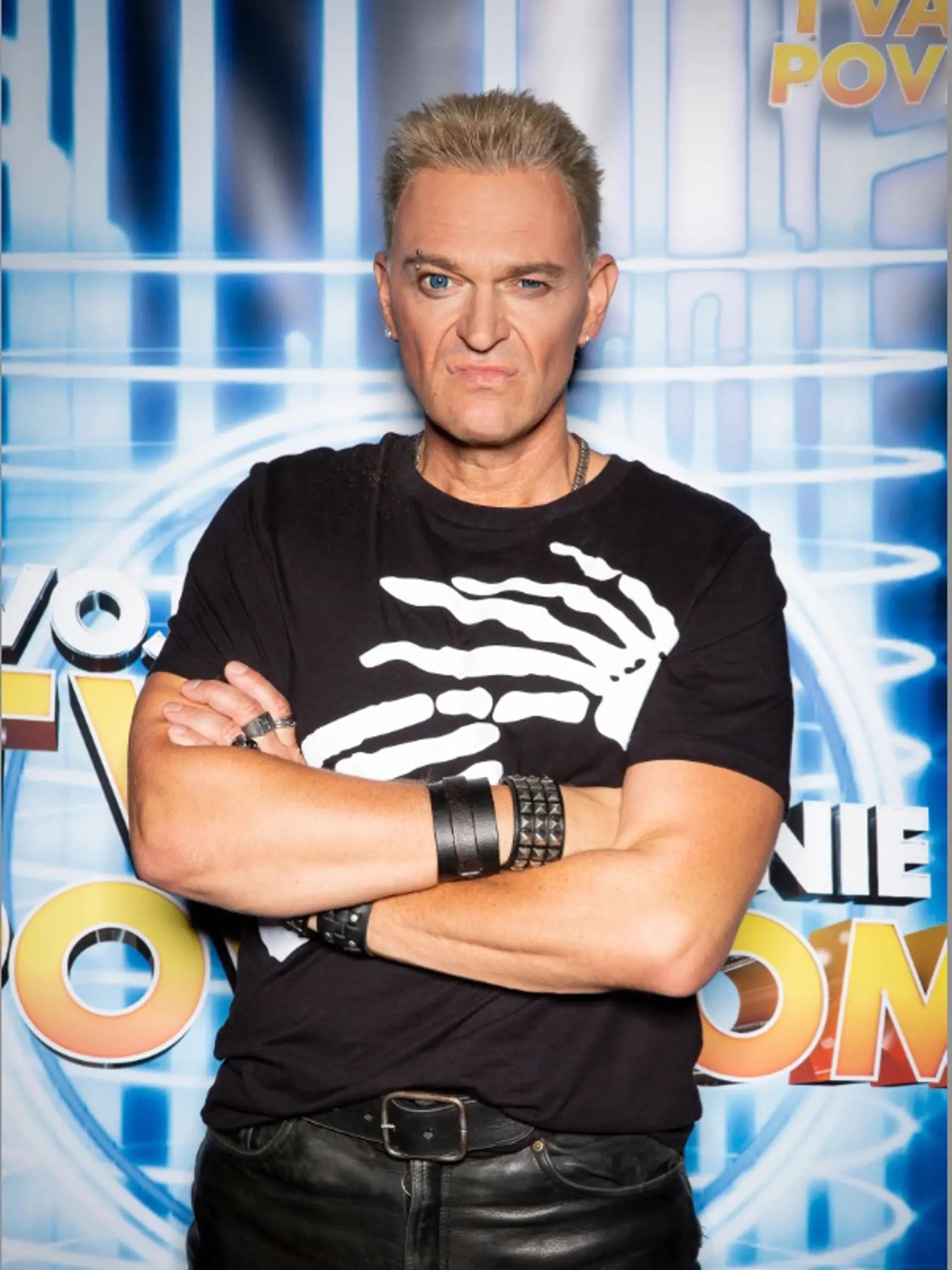 Martin Nikodým ako H.P. Baxxter. Od nemeckej skupiny Scooter zaspieval hit Maria.