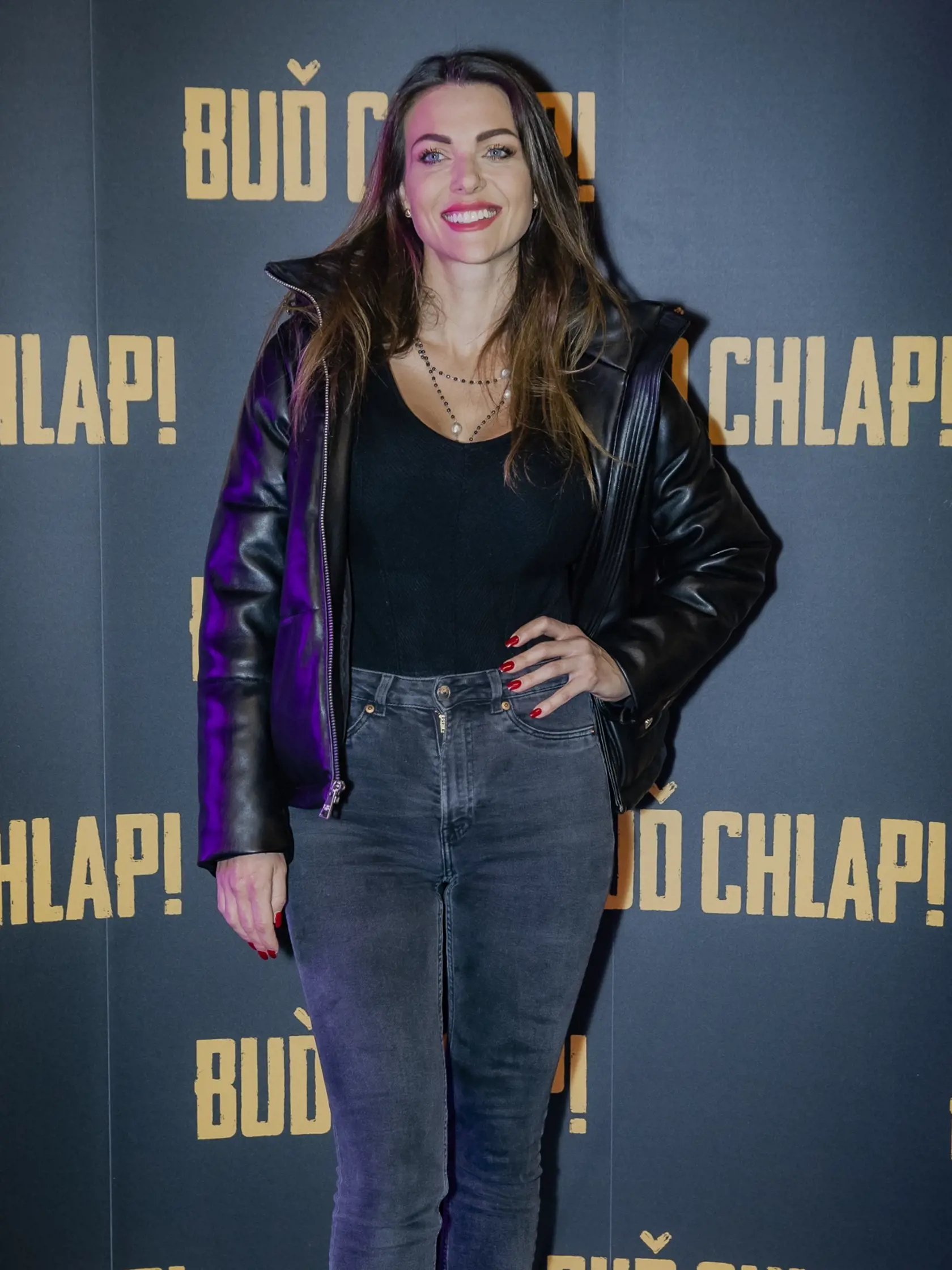 Na snímke Martina Schindlerová počas slávnostnej premiéry filmu Buď chlap!