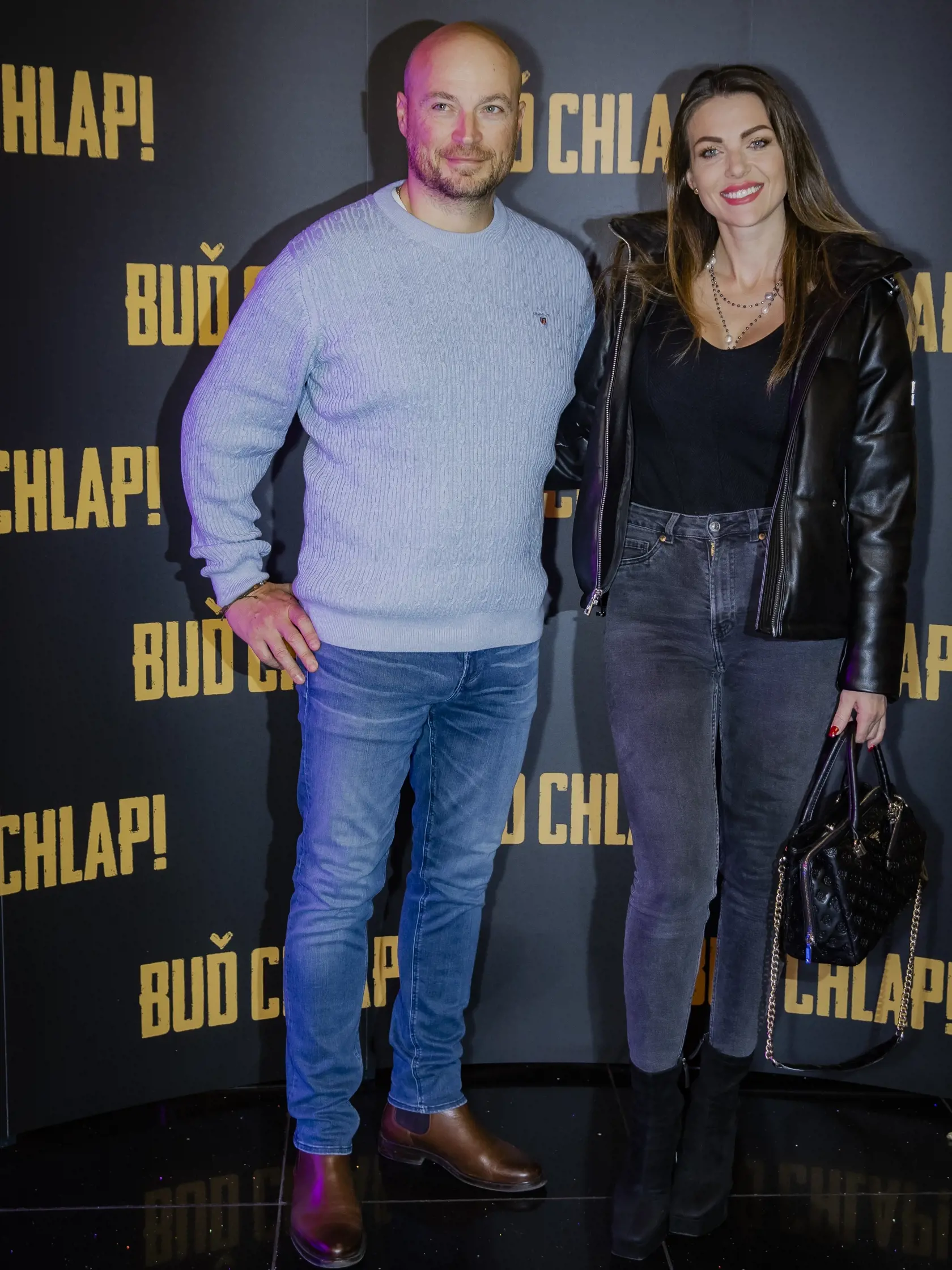 Na snímke Martina Schindlerová s už expartnerom Marcelom Borisom počas slávnostnej premiéry filmu Buď chlap!