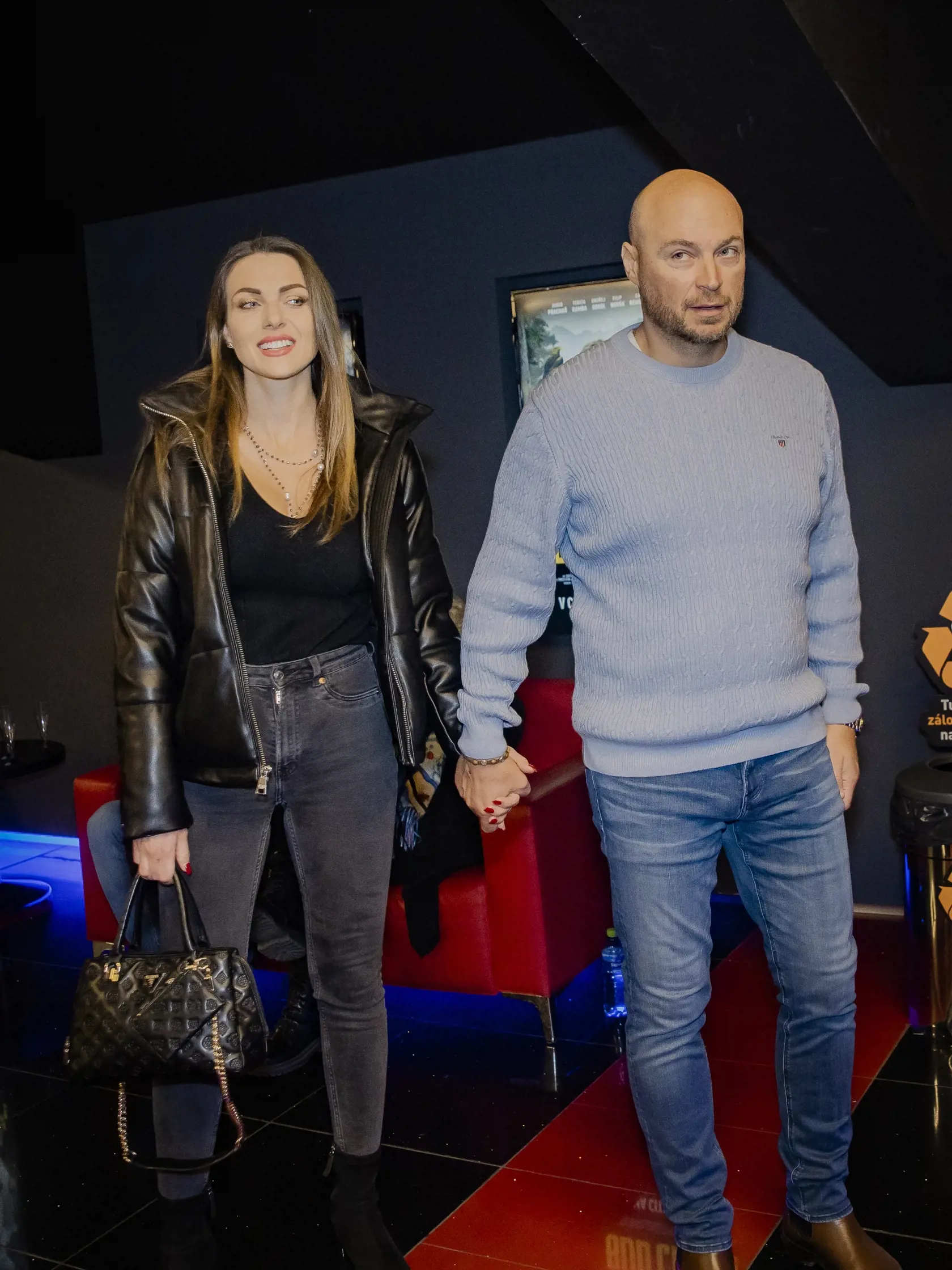 Na snímke Martina Schindlerová s už ex partnerom Marcelom Borisom počas slávnostnej premiéry filmu Buď chlap!