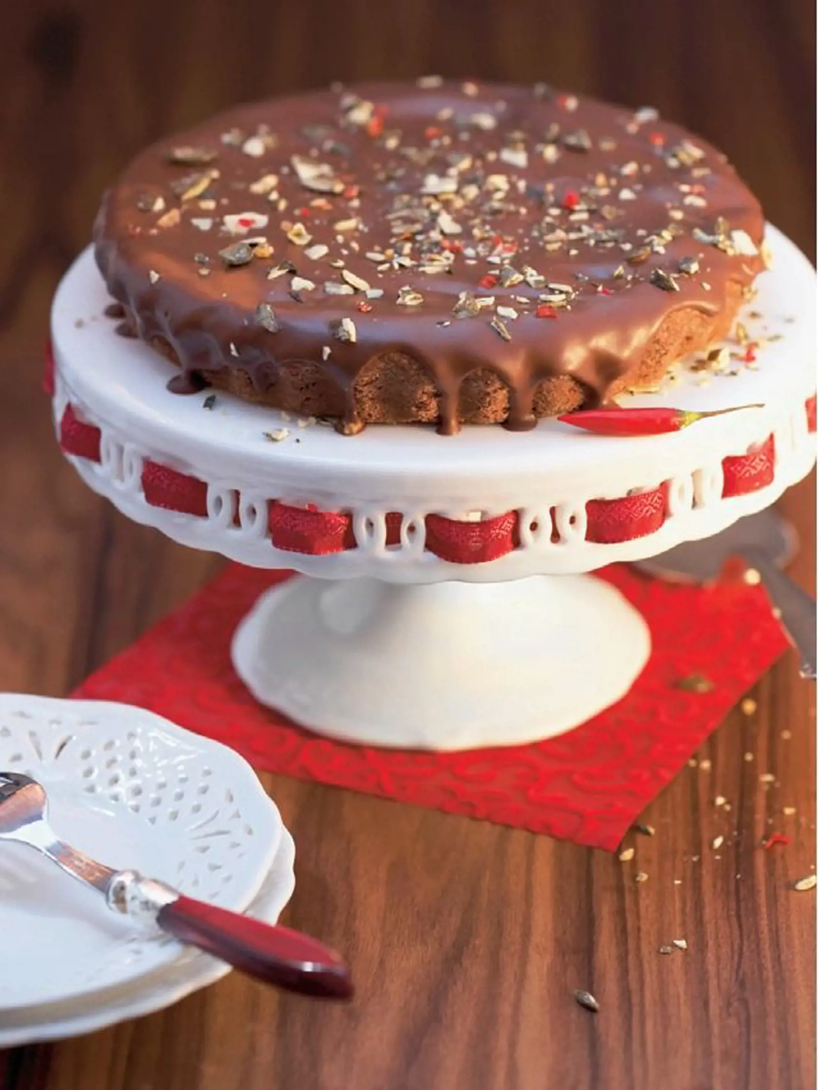 Čokoládová torta s čili