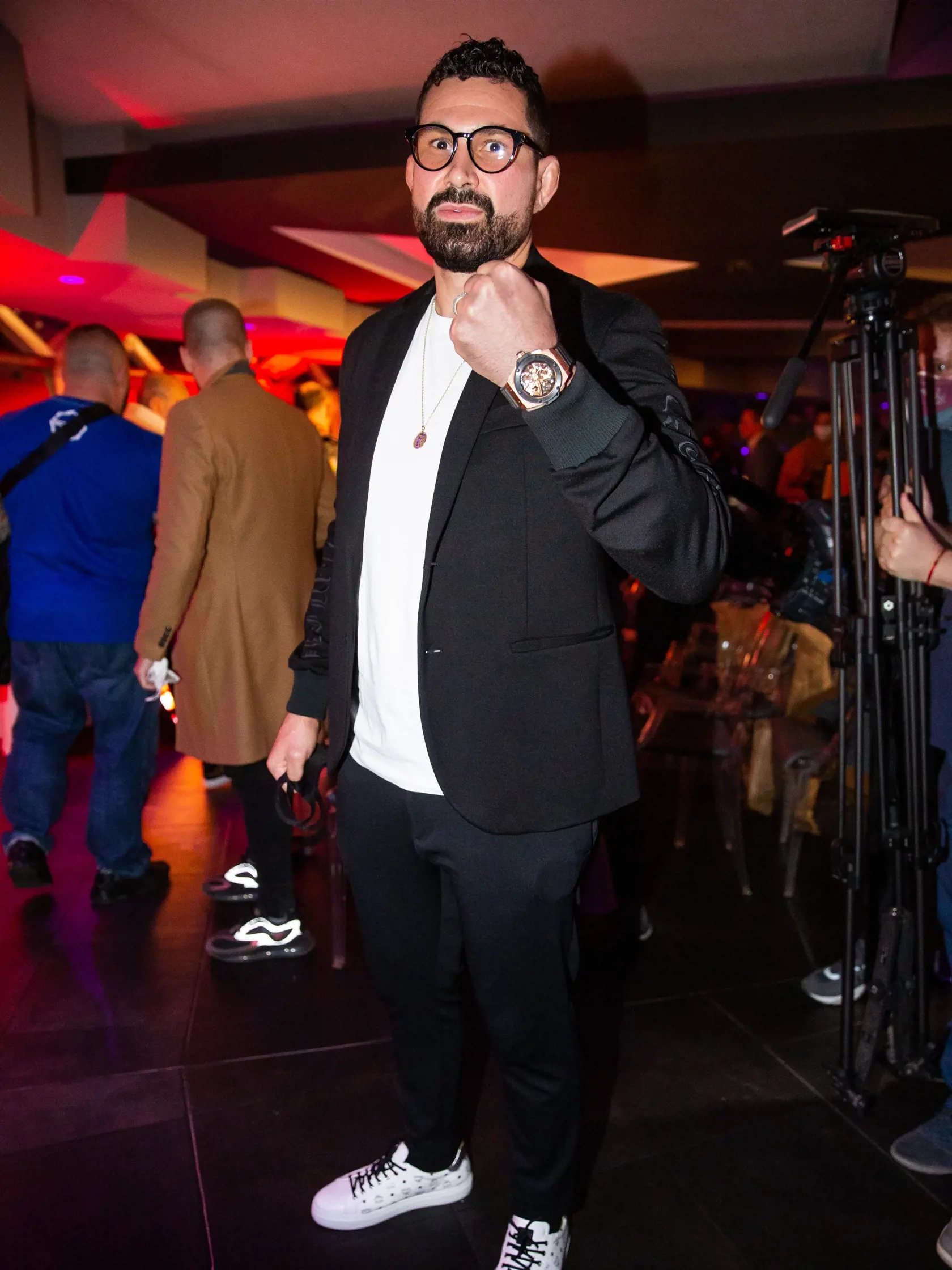 Tlačová konferencia pri príležitosti predstavenia zápasových dvojíc na "FNC Fight Night" v Bratislave. Na snímke Attila Végh.