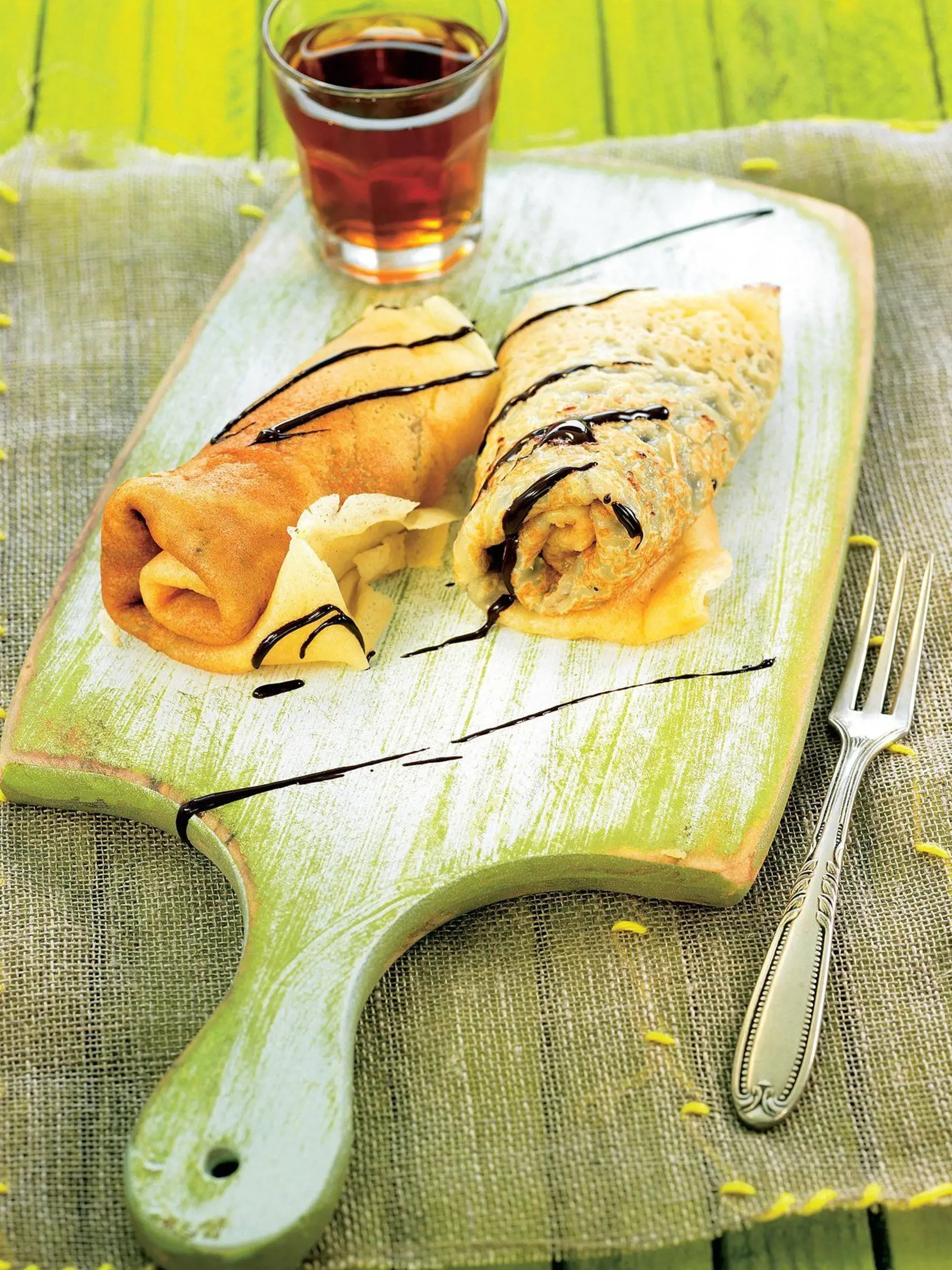 Pohánkové palacinky s čokoládov a mandľami