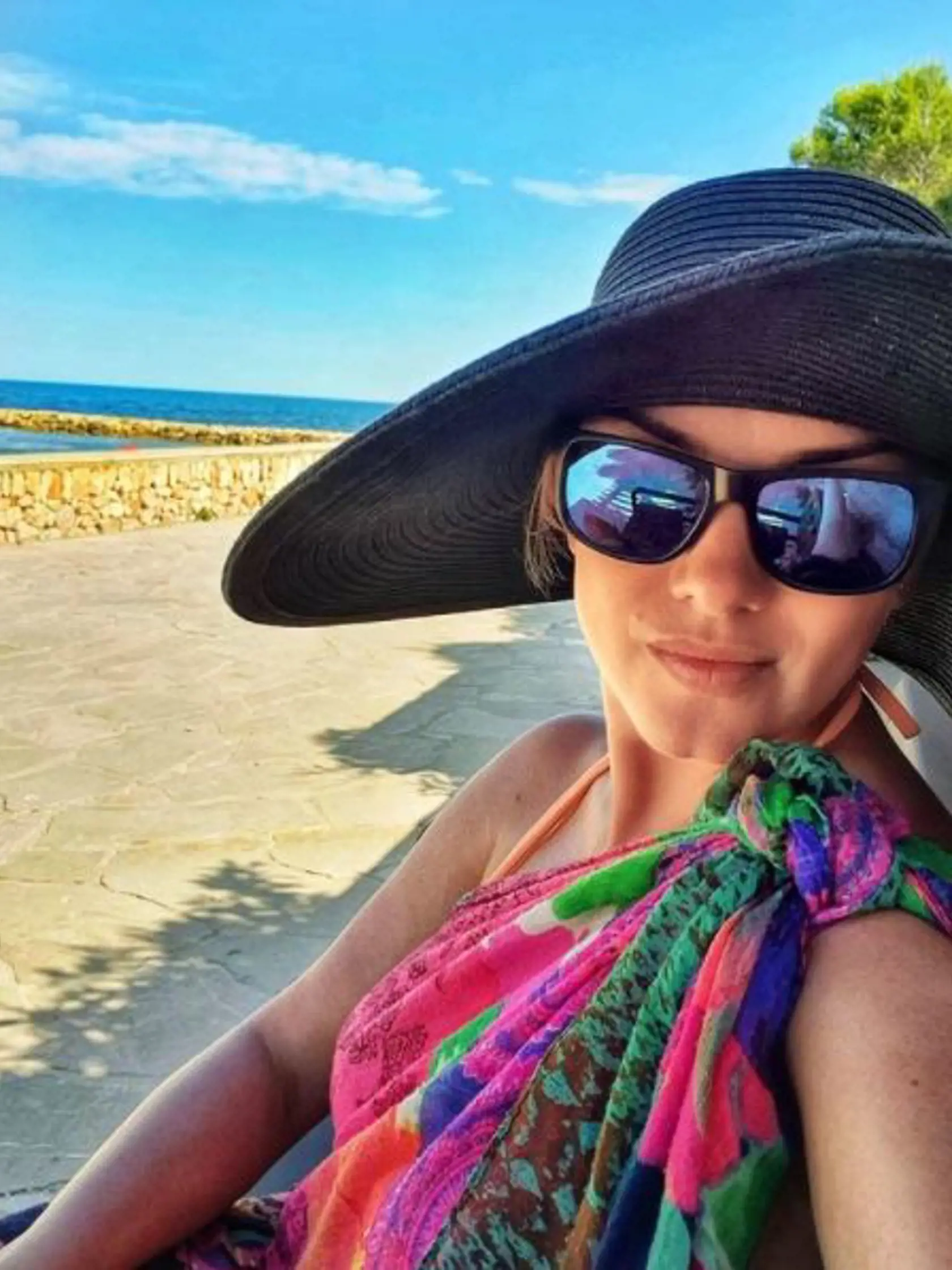 Monika Hilmerová na dovolenke v Španielsku.