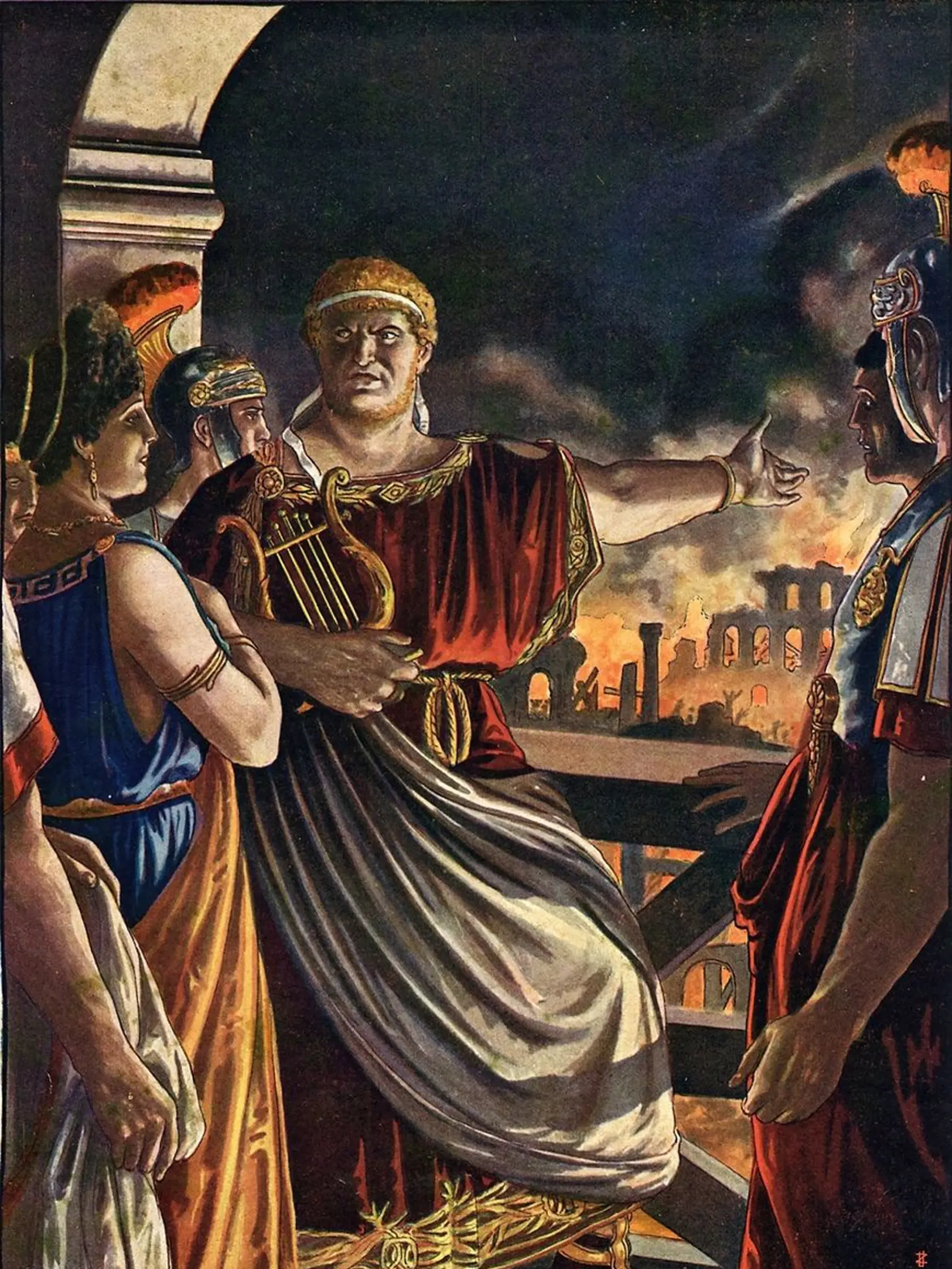 Hovorilo sa, že kým horel Rím, Nero hral na lýre a recitoval.